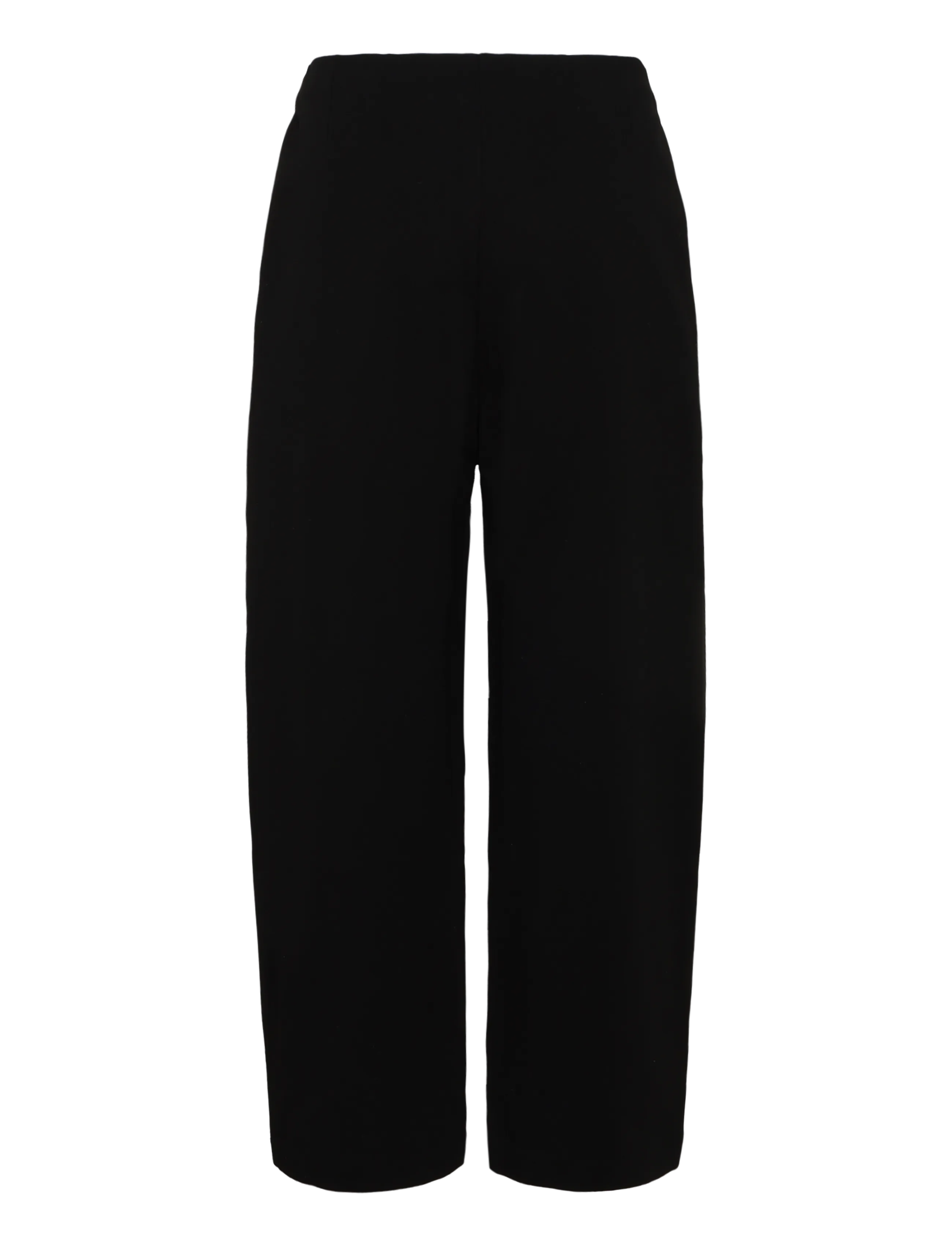 Mango - Straight mid-rise trousers - bukser med brede ben - black - 2