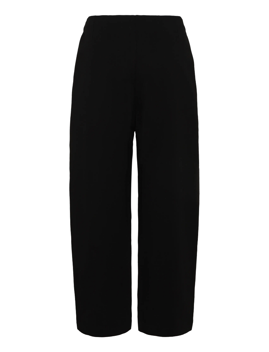 Mango - Straight mid-rise trousers - bukser med brede ben - black - 2