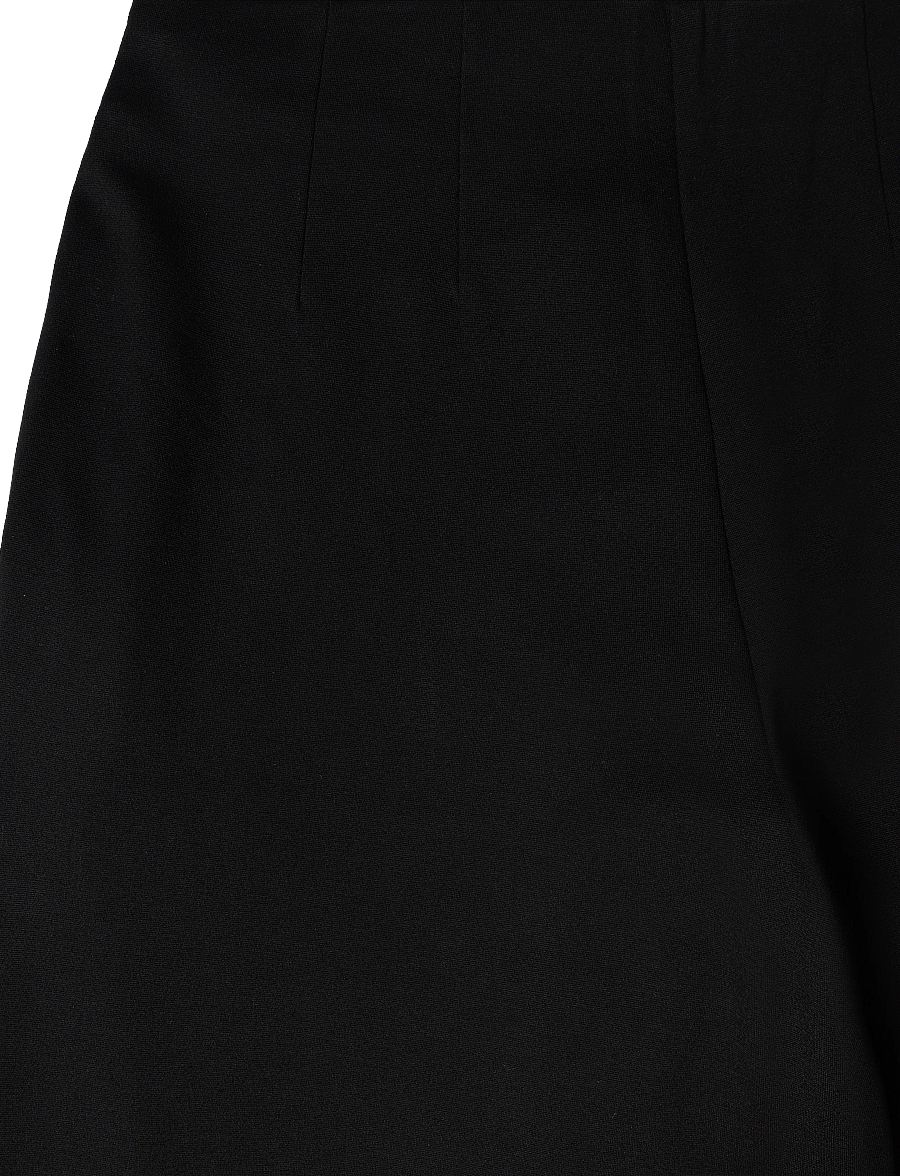 Mango - Straight mid-rise trousers - bukser med brede ben - black - 4