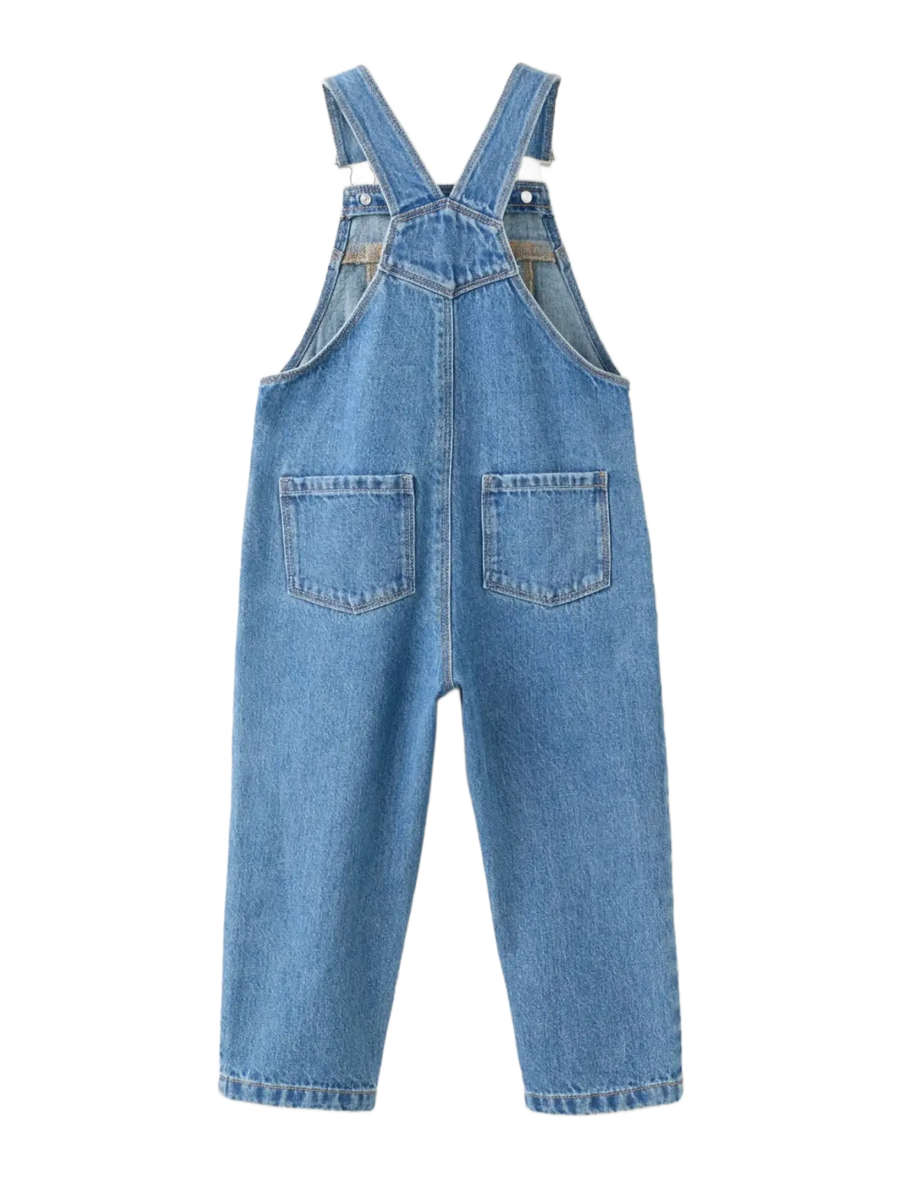 Mango - Long denim jumpsuit - buksedragter - open blue - 2