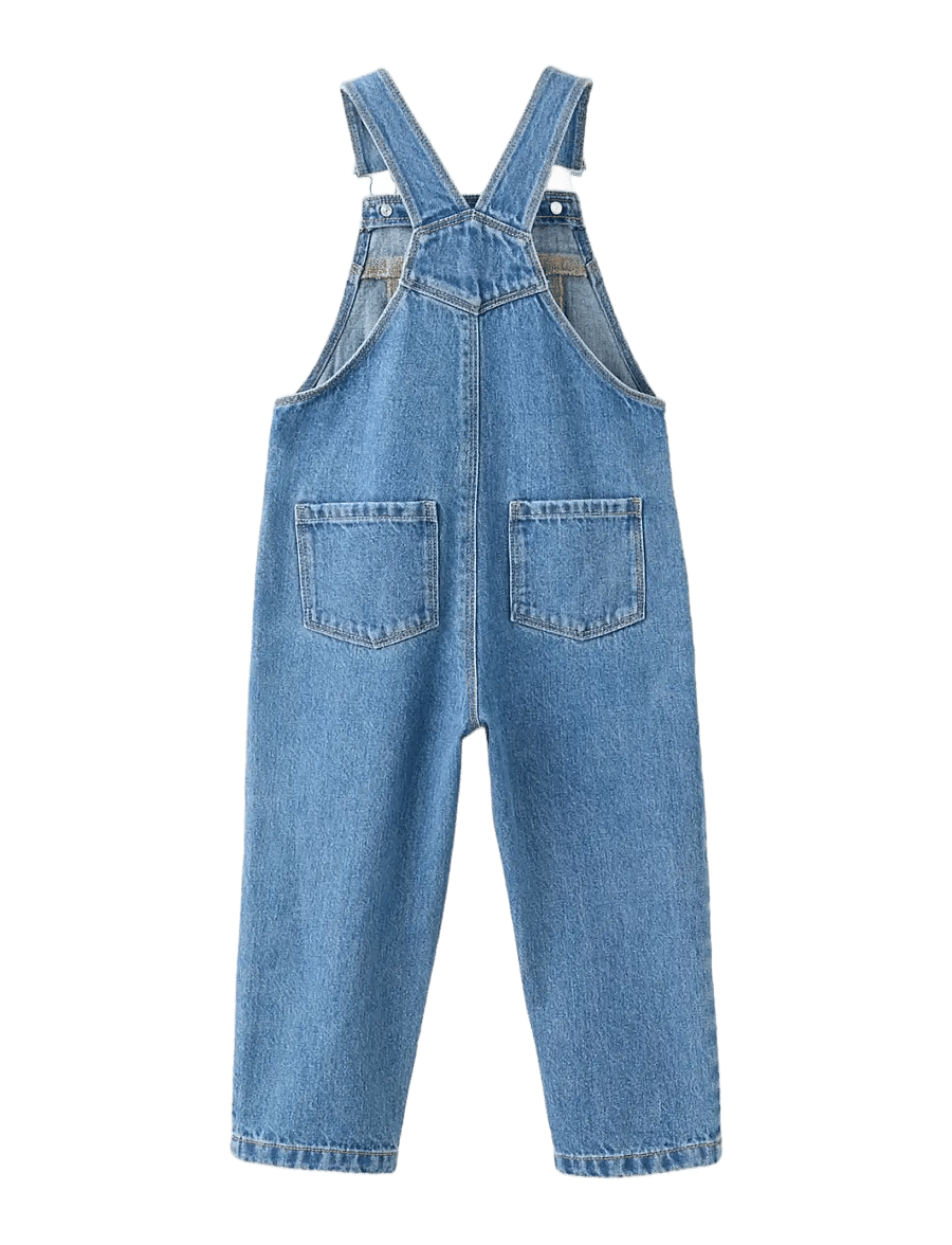 Mango - Long denim jumpsuit - buksedragter - open blue - 2