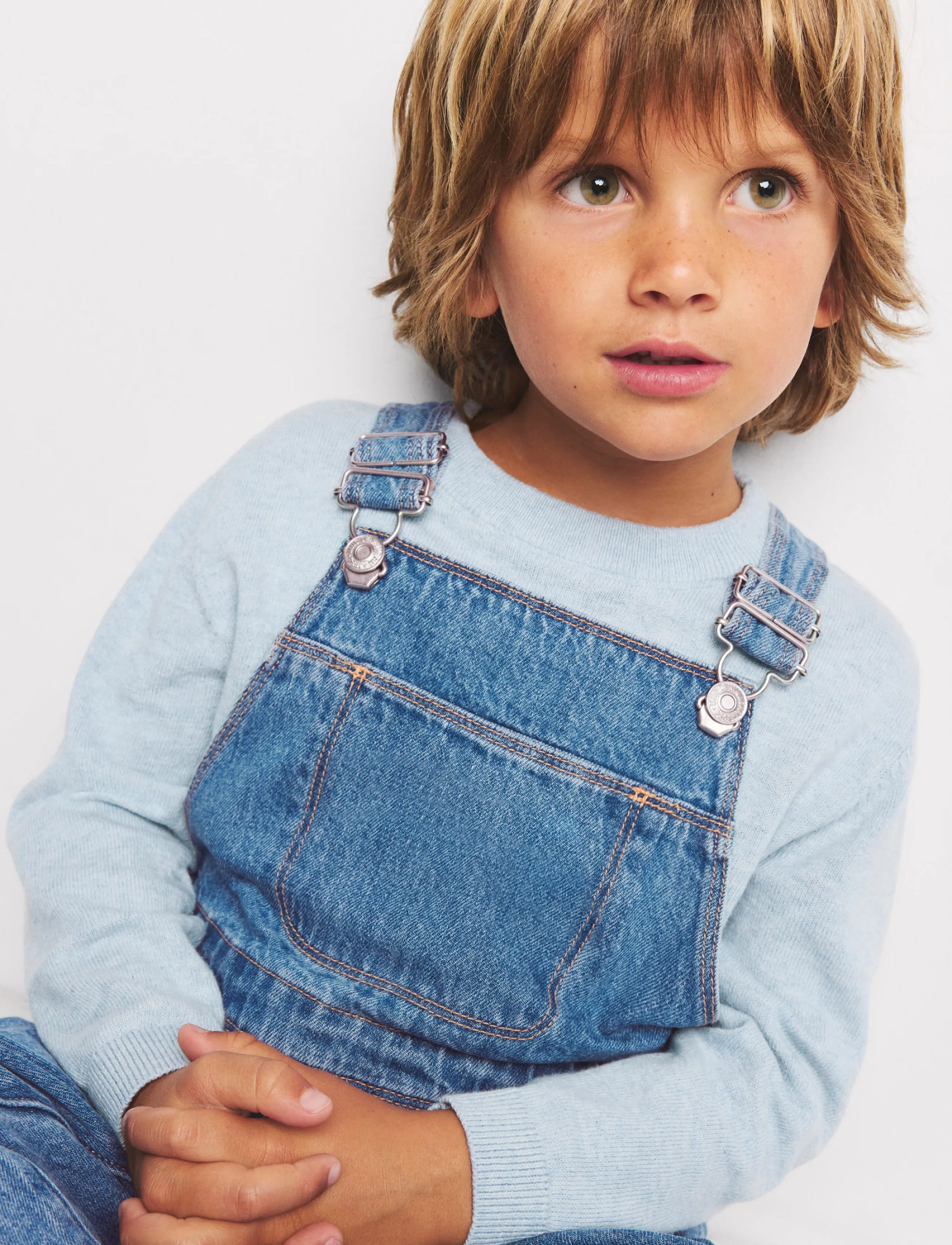 Mango Long Denim Jumpsuit, 98, Blue > Jumpsuits, Børn