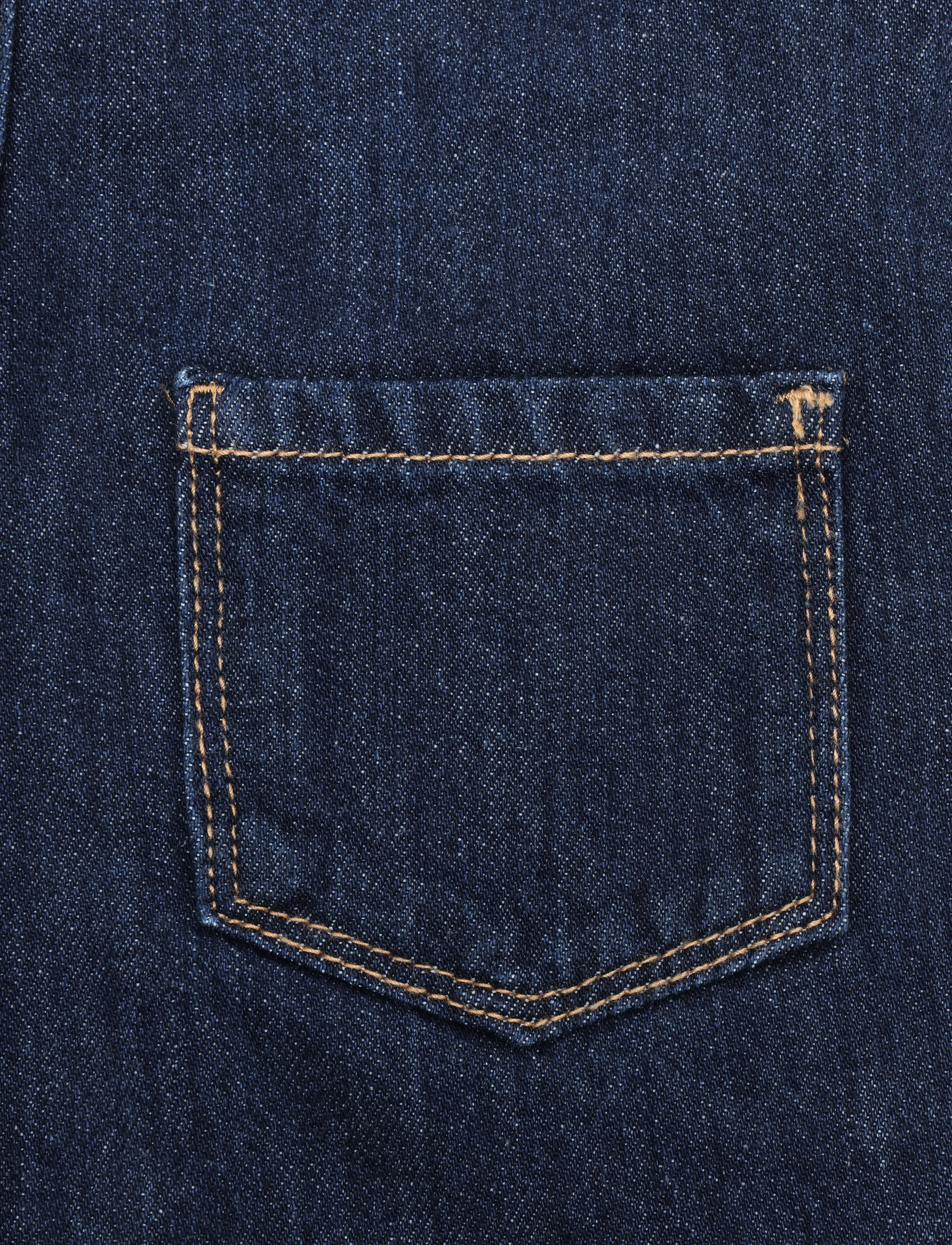Mango - Long denim jumpsuit - byxdress - open blue - 4