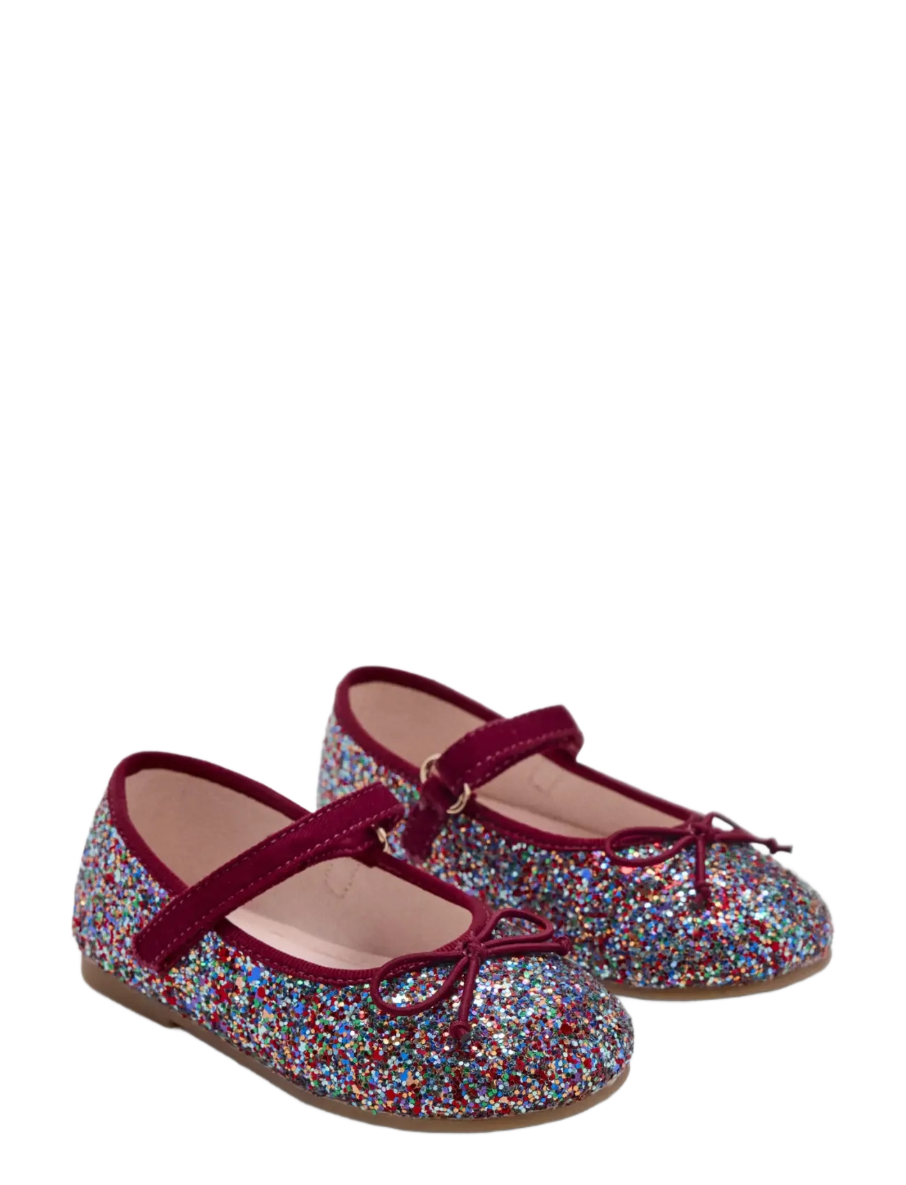 Mango - Glitter ballerina with adjustable strap - ballerinaskor & slip-ons - dark red - 1