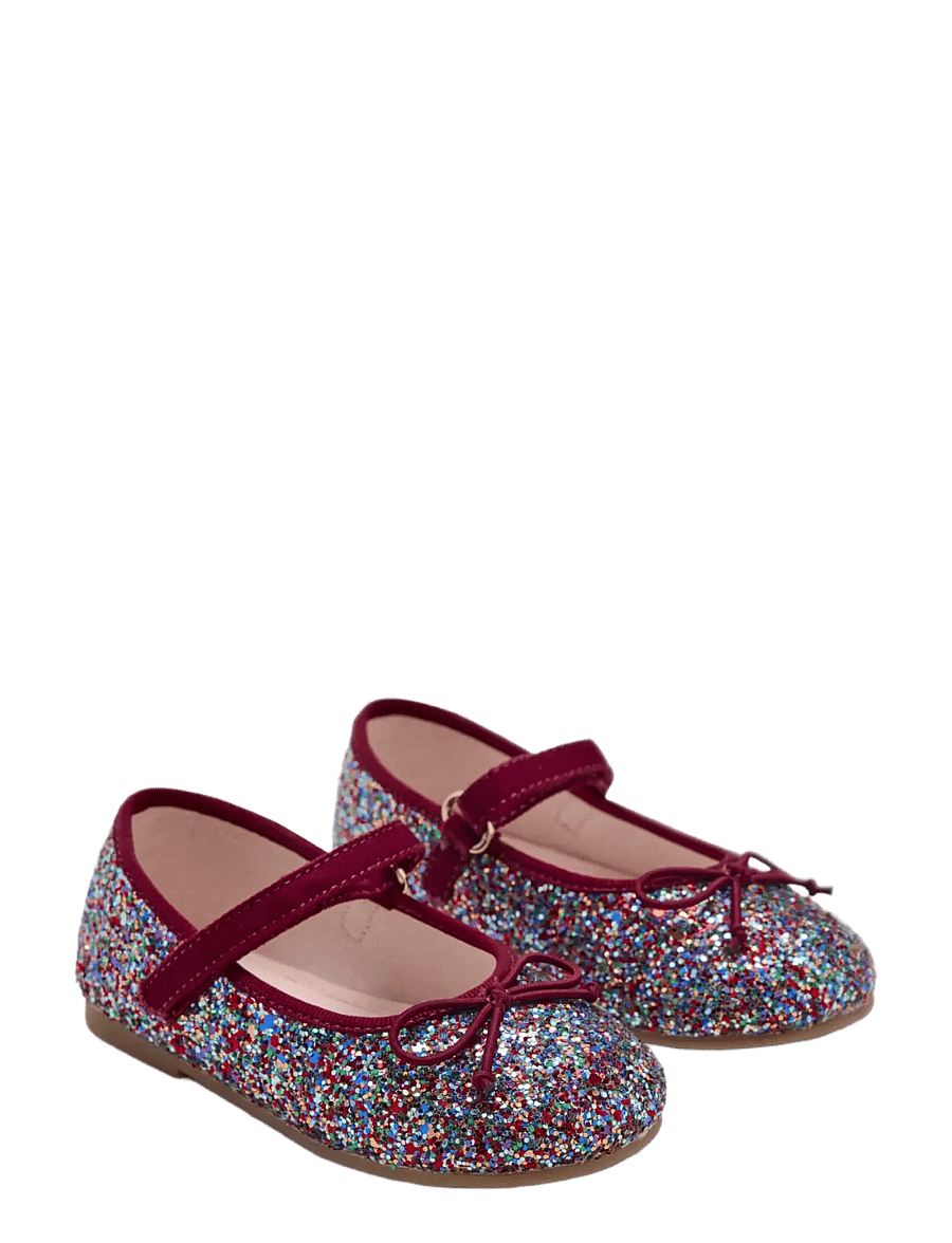 Mango - Glitter ballerina with adjustable strap - ballerinaskor & slip-ons - dark red - 1