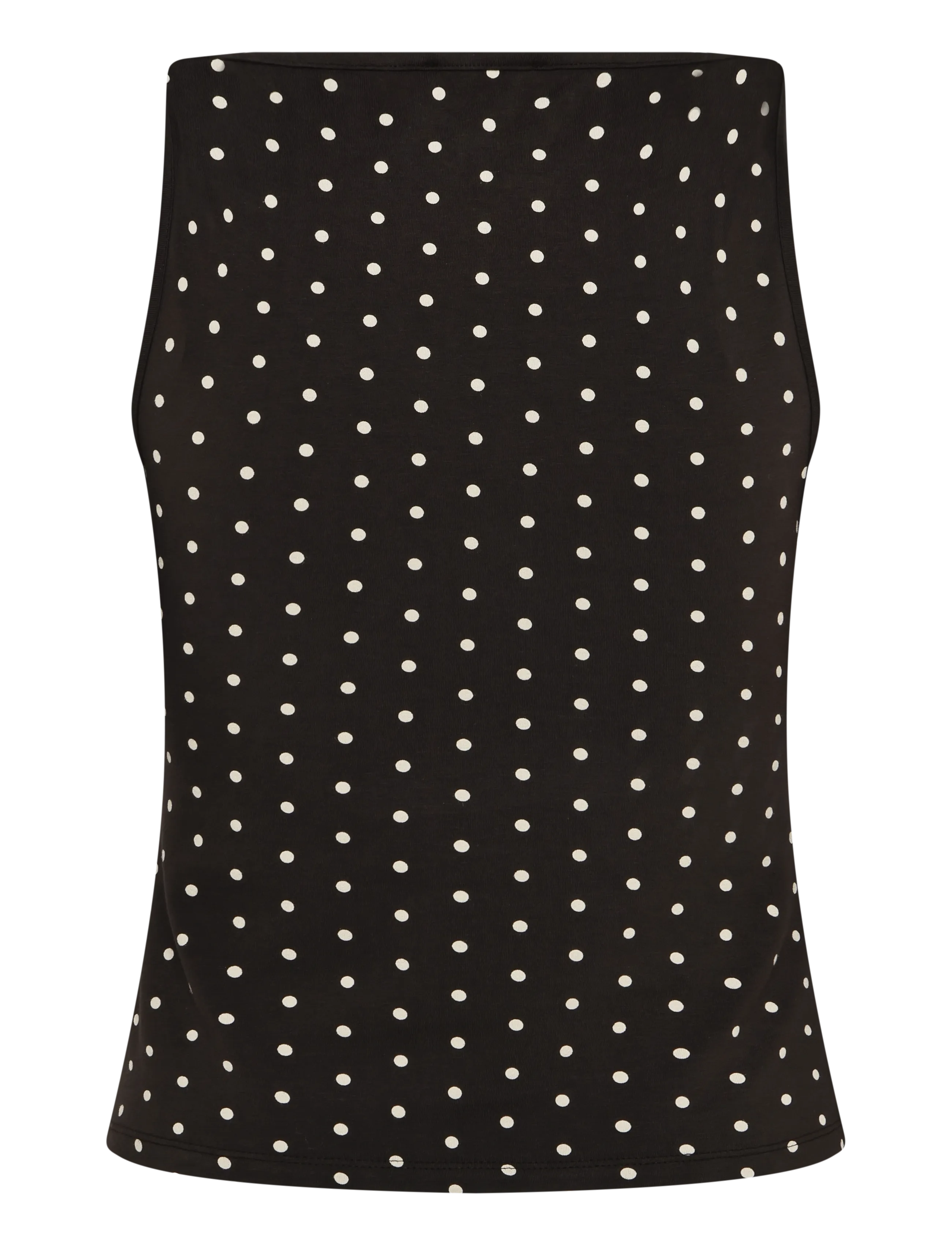 Mango - Fitted polka dot top - tanktops - brown - 2