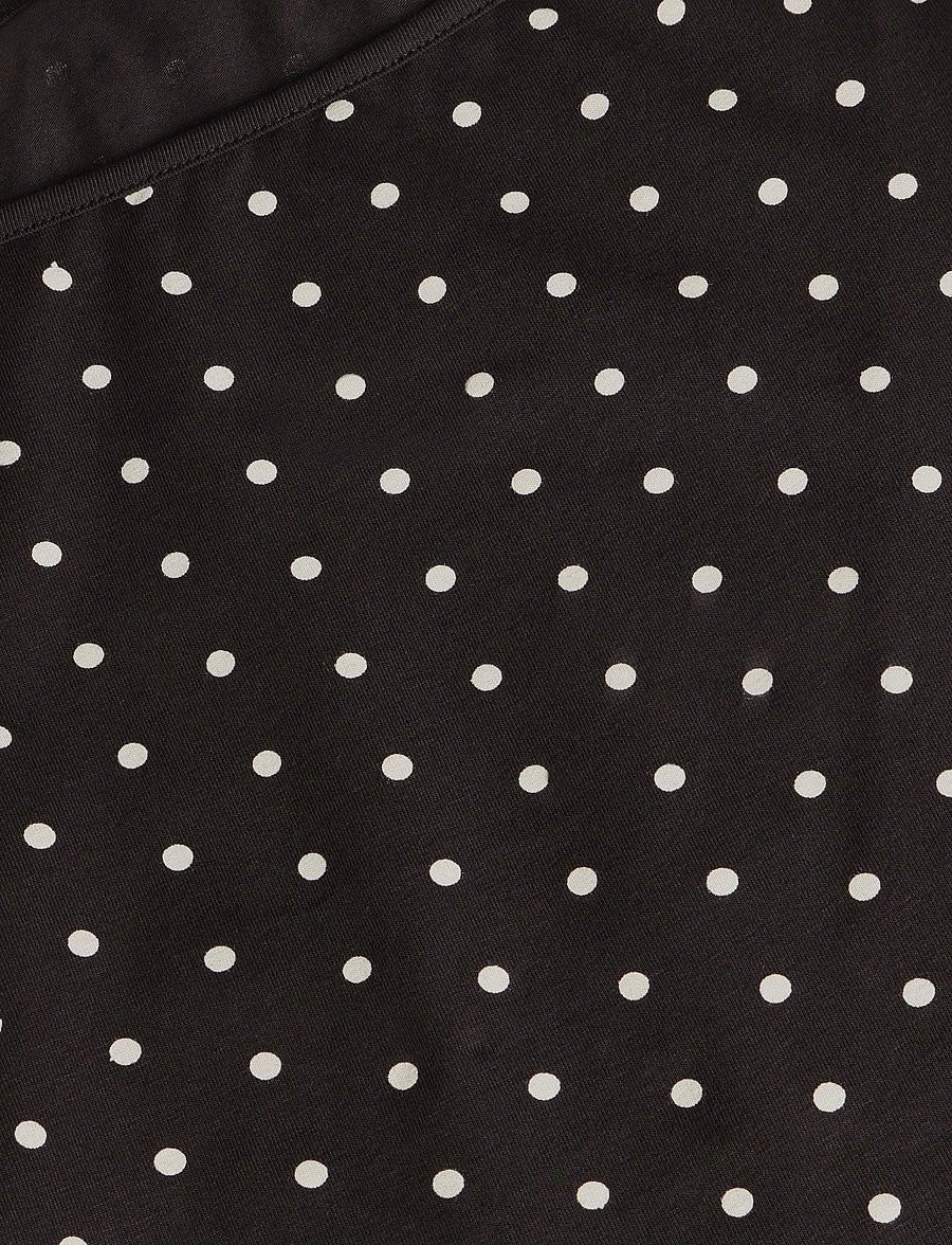 Mango - Fitted polka dot top - tanktops - brown - 4