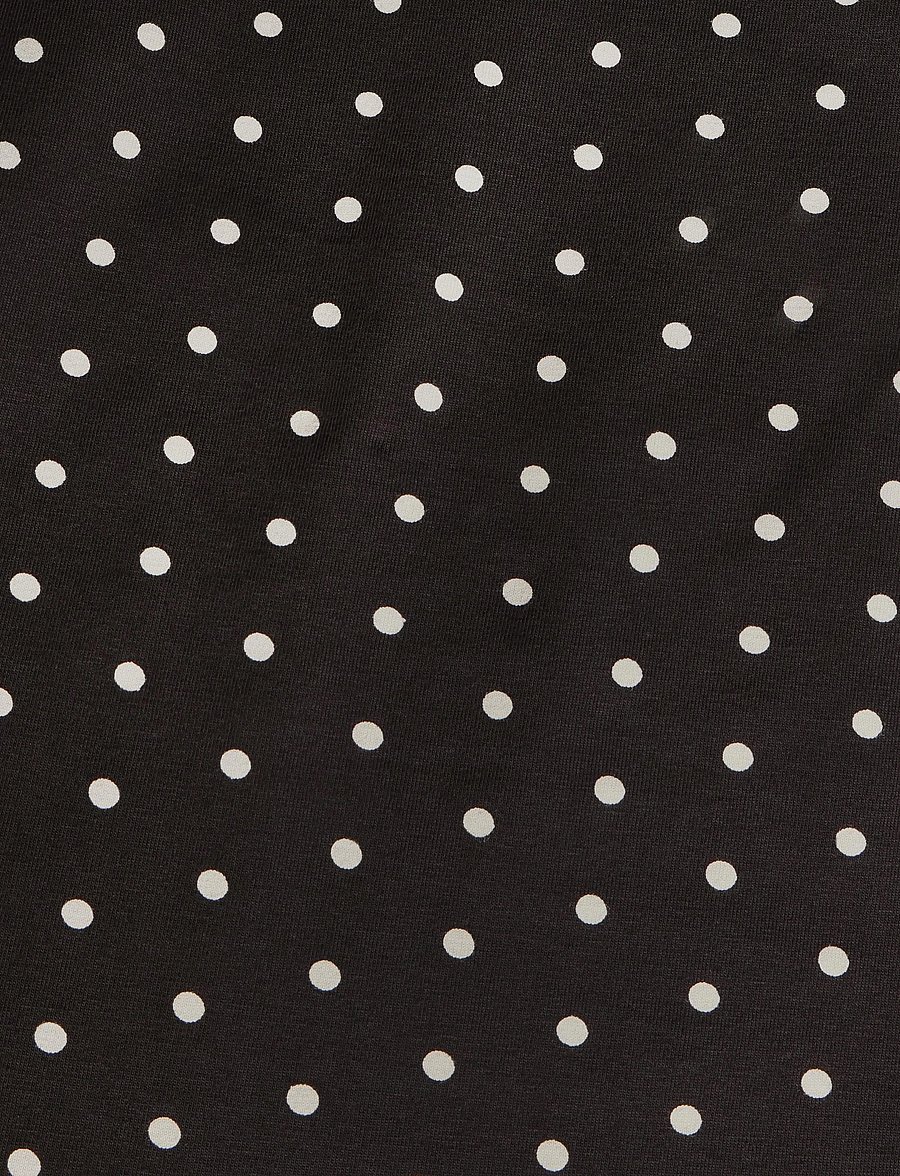Mango - Fitted polka dot top - tanktops - brown - 5
