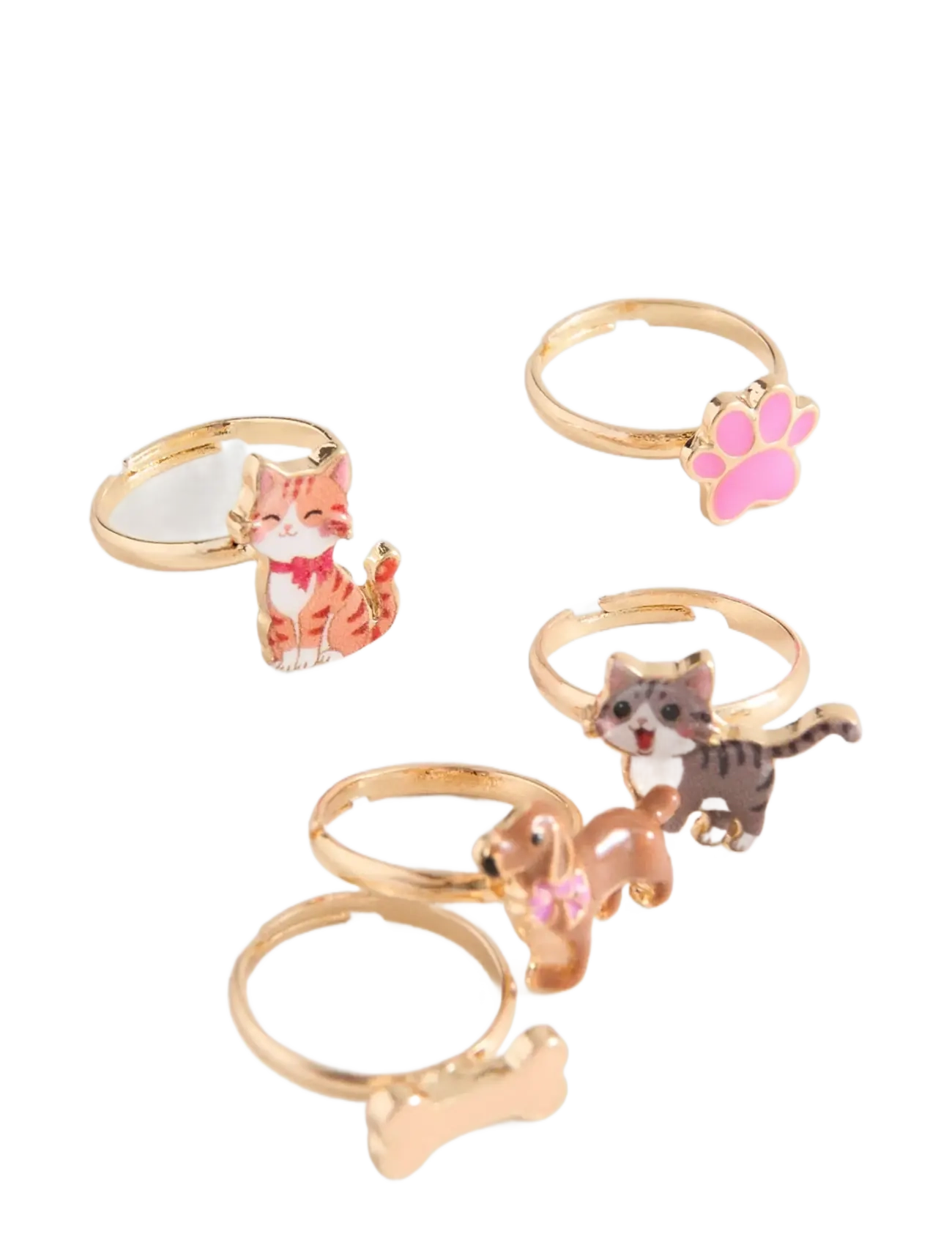 Mango - Pack of 5 combined rings - ringar - lt-pastel purple - 1