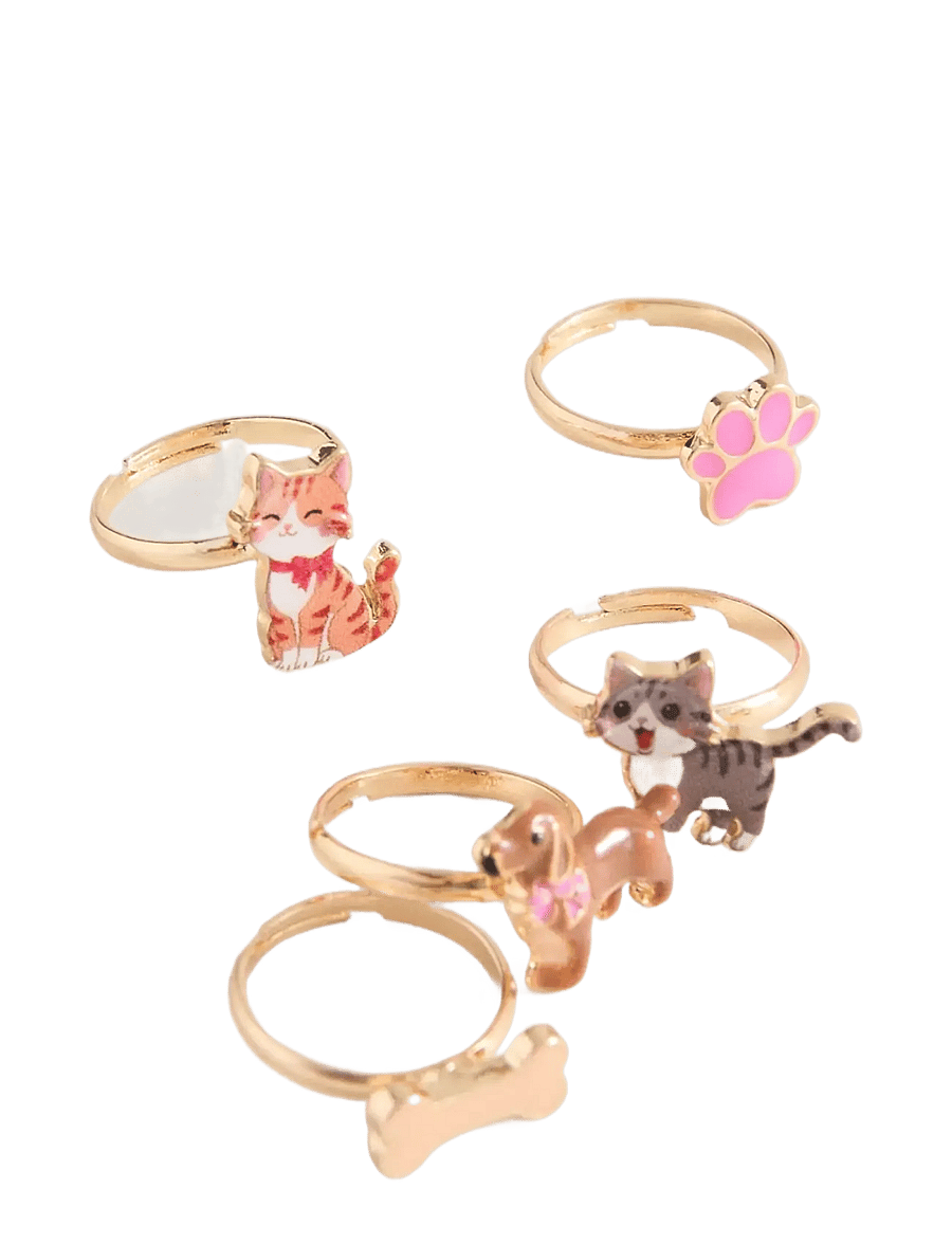 Mango - Pack of 5 combined rings - ringar - lt-pastel purple - 1