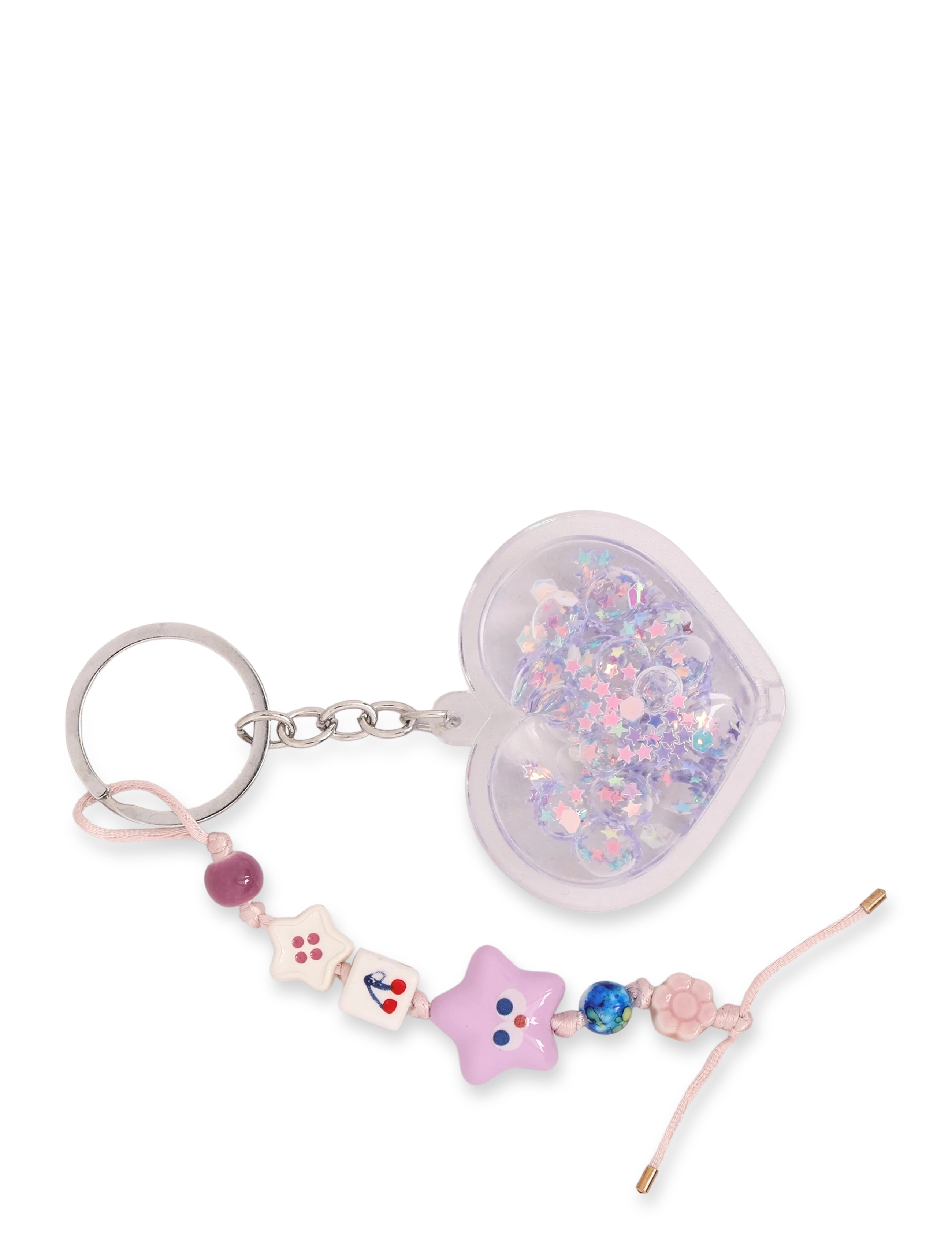 Mango Multi-charms keyring - Mango - LT-PASTEL PURPLE / purple