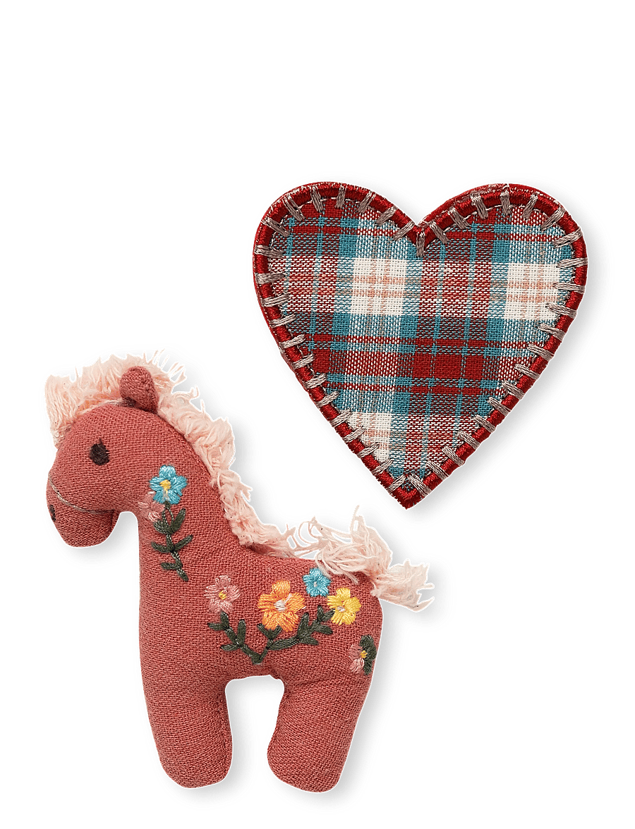Mango - Pack of 2 combined brooches - hängen & berlocker - dark red - 0