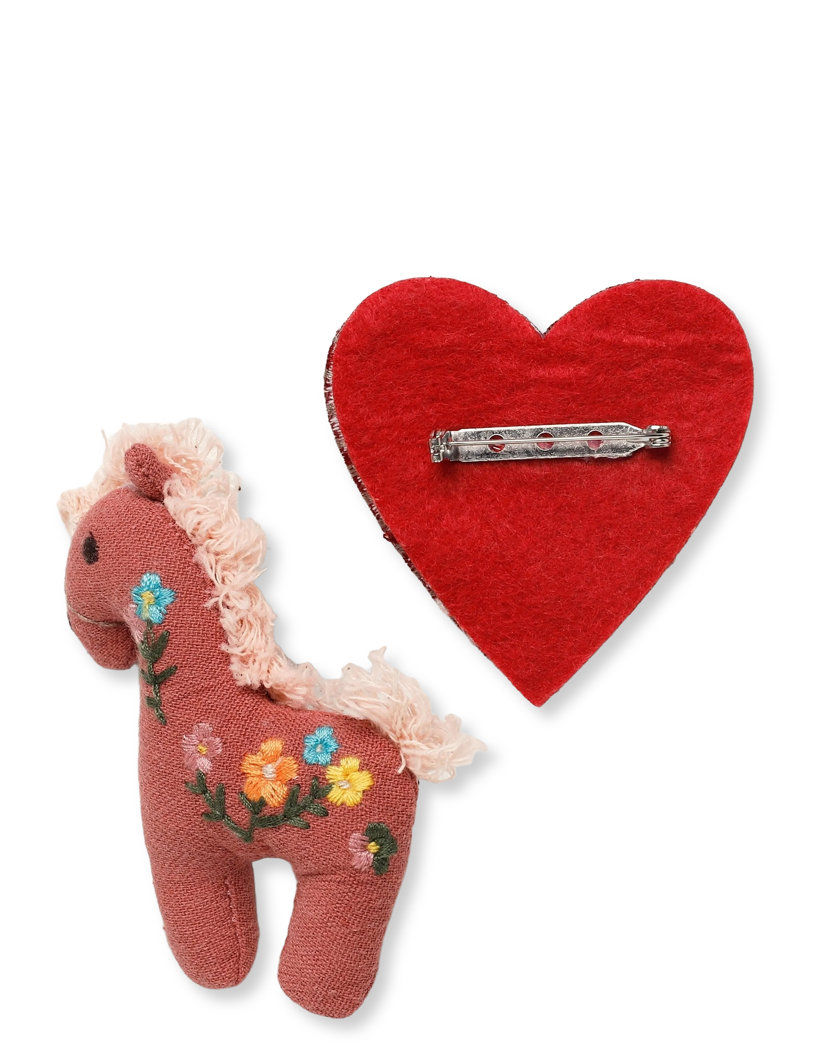 Mango - Pack of 2 combined brooches - hängen & berlocker - dark red - 1