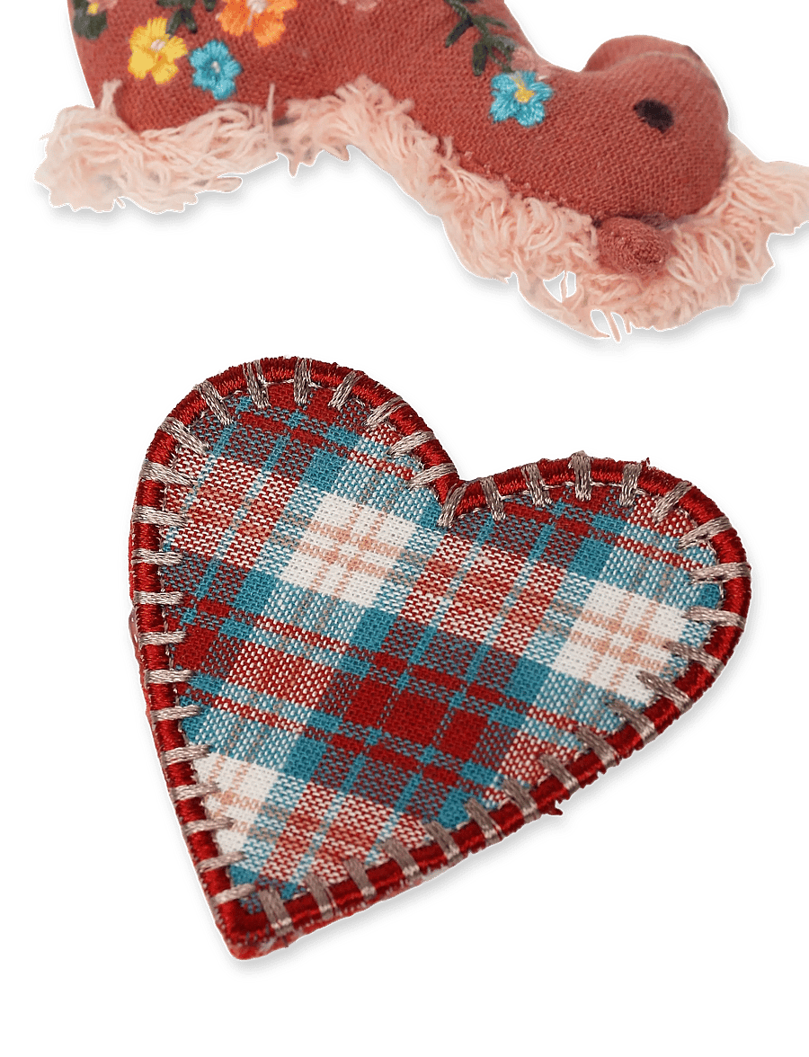 Mango - Pack of 2 combined brooches - hängen & berlocker - dark red - 2