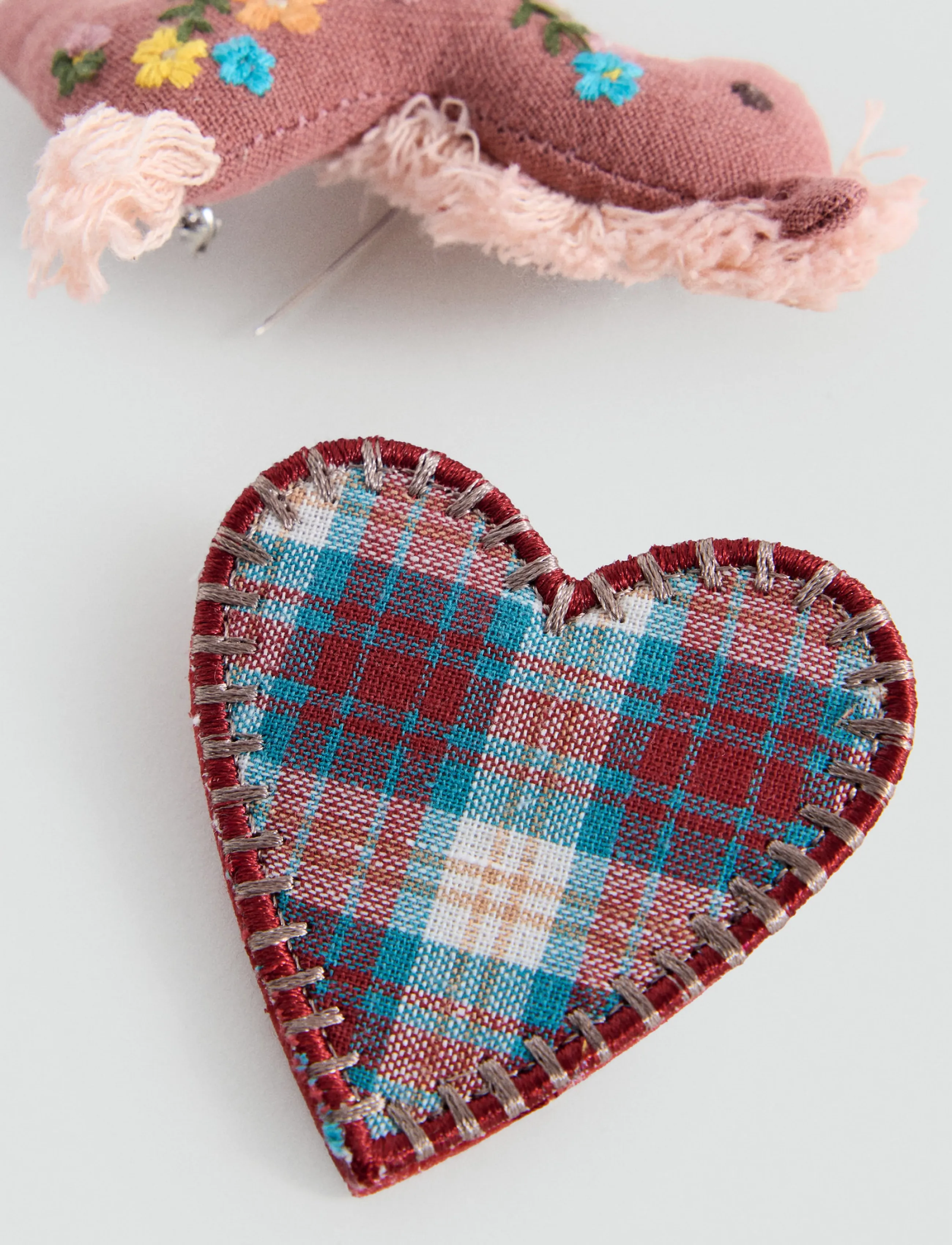 Mango - Pack of 2 combined brooches - hängen & berlocker - dark red - 1