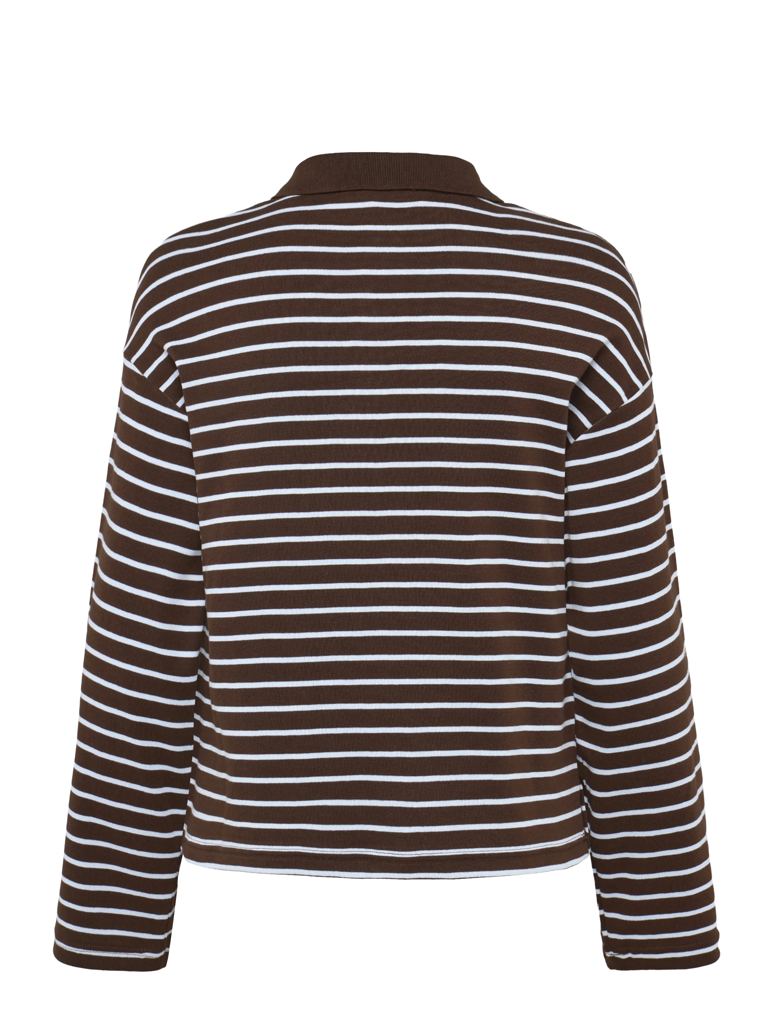 Mango - Contrasting stripes cotton polo shirt - pikeepaidat - brown - 2