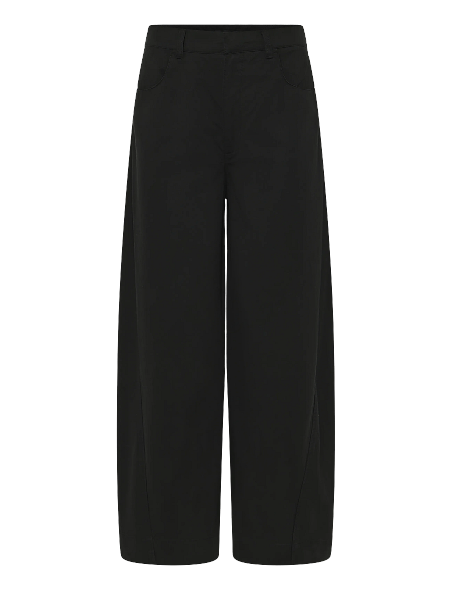 Mango - Mid-rise balloon trousers - culottes - black - 1