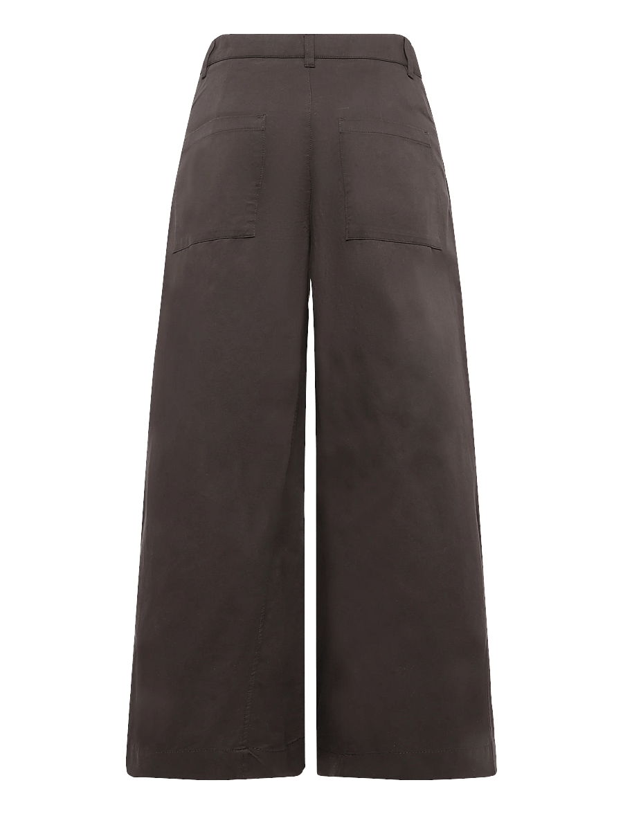 Mango - Mid-rise balloon trousers - culottes - dark brown - 2