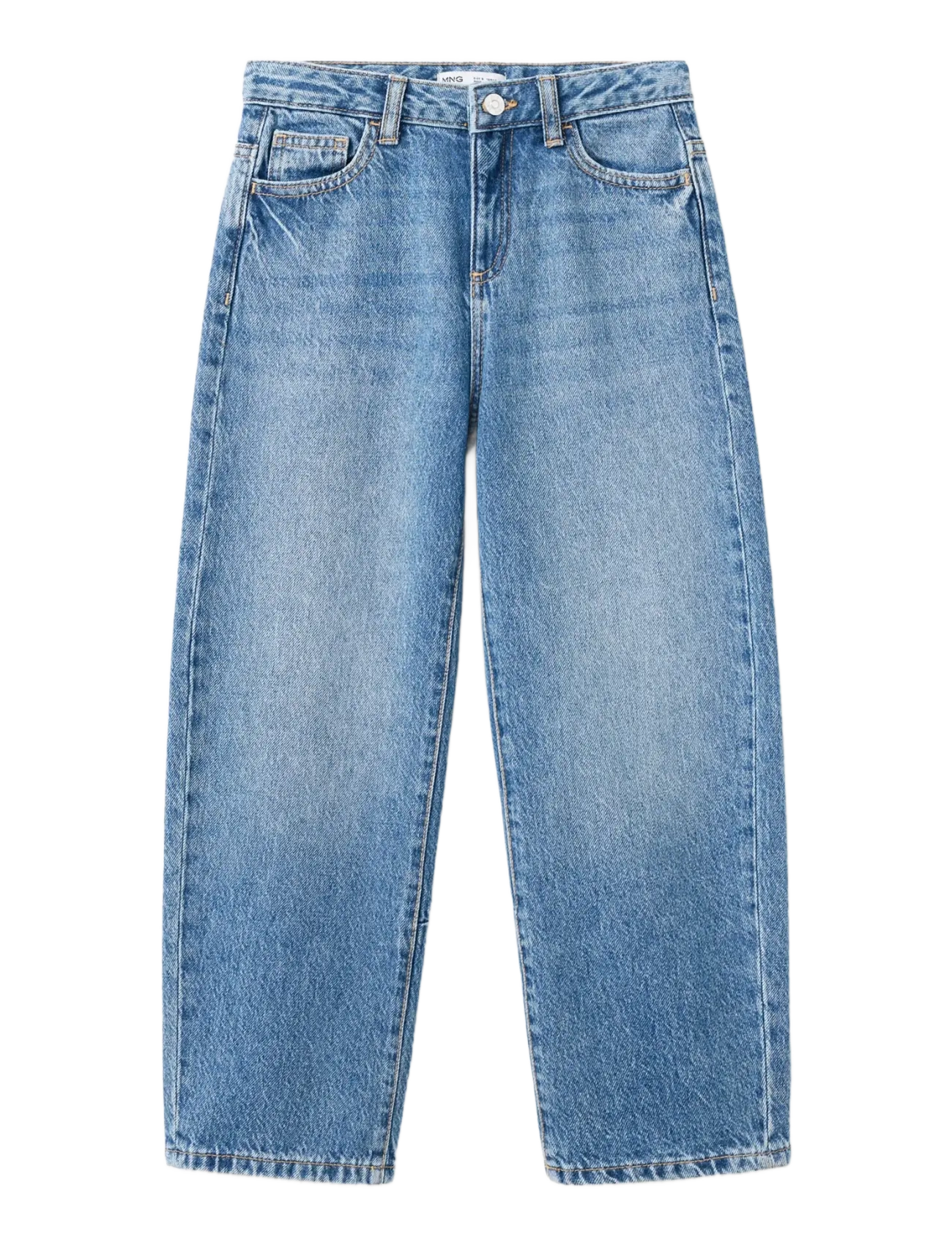 Mango Balloon Jeans, Børn, Ballon Jeans, Blå, Str: 128