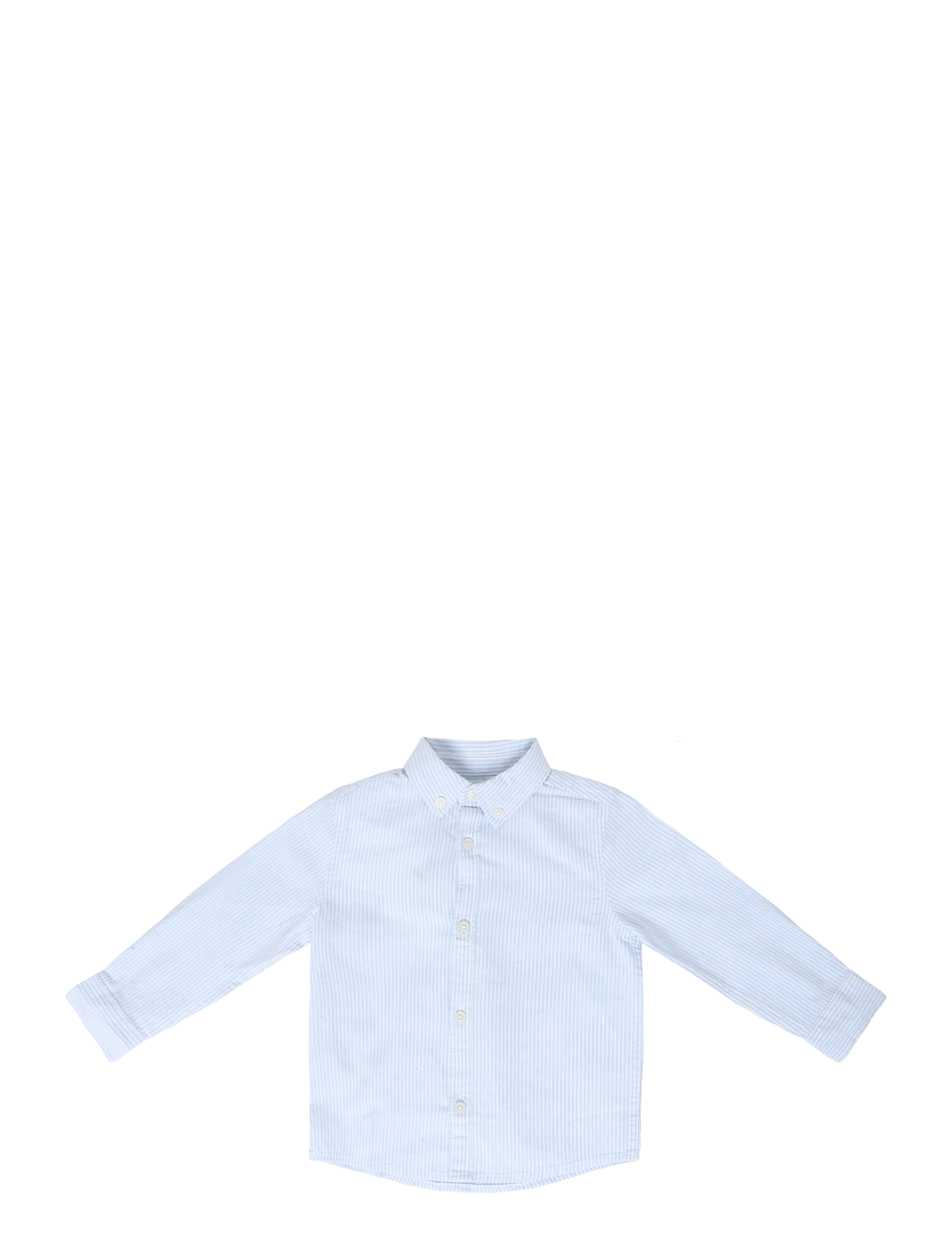 Mango Oxford cotton striped shirt - Tøj - LT-PASTEL BLUE / blue