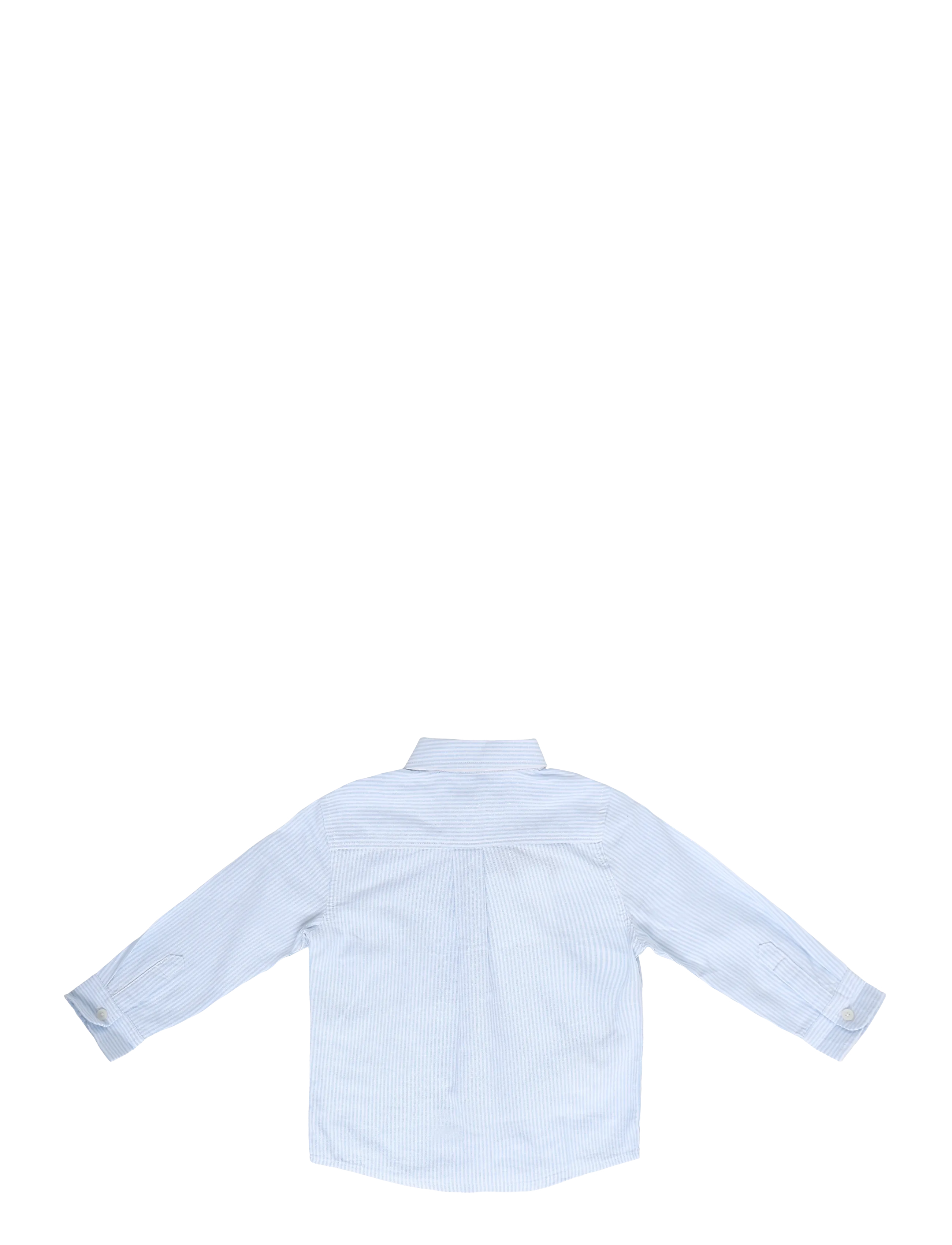 Mango - Oxford cotton striped shirt - langærmede skjorter - lt-pastel blue - 1