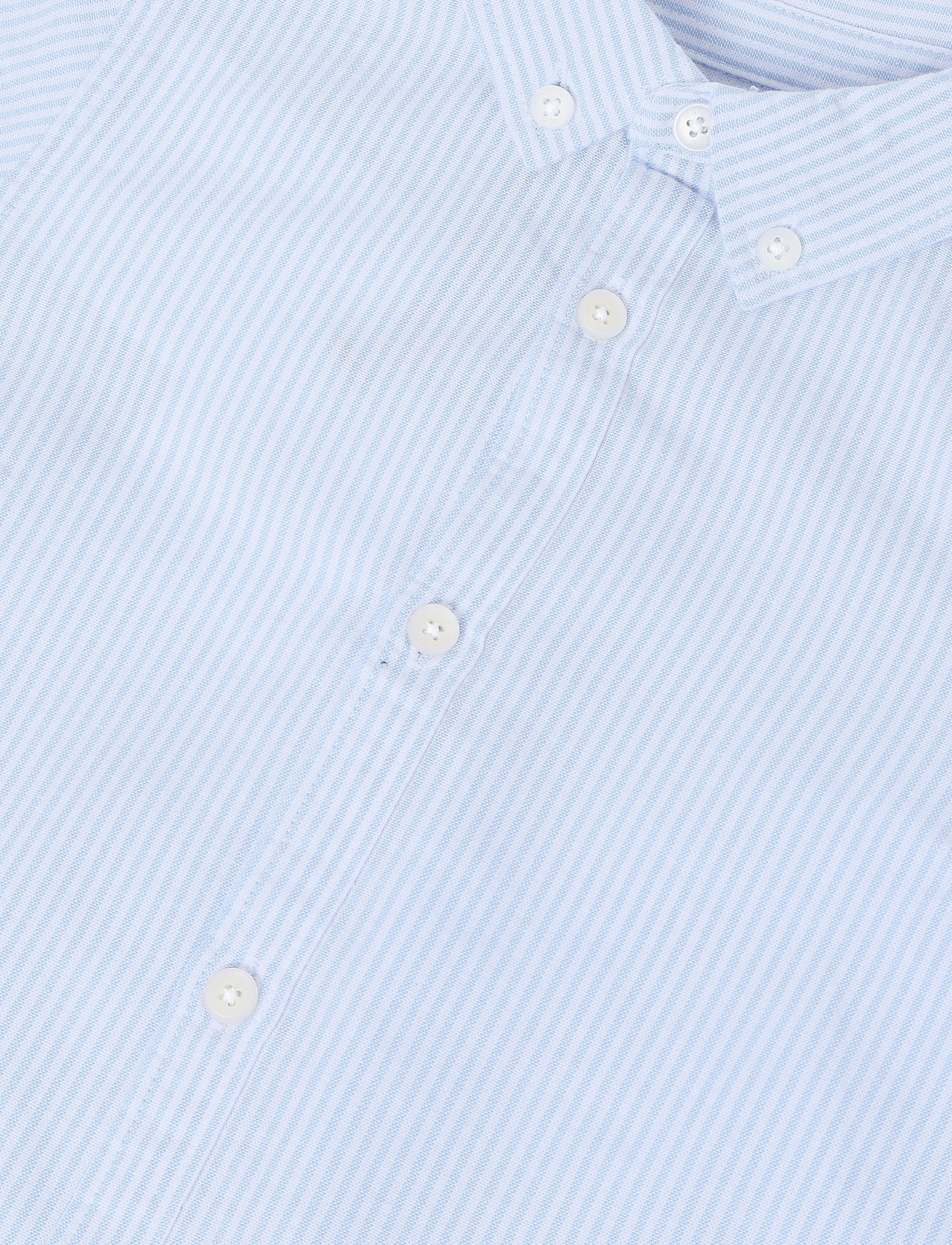 Mango - Oxford cotton striped shirt - langærmede skjorter - lt-pastel blue - 2
