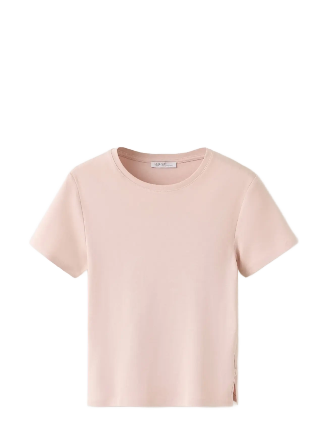 Mango - Open detail T-shirt - kortärmade t-shirts - lt-pastel pink - 1