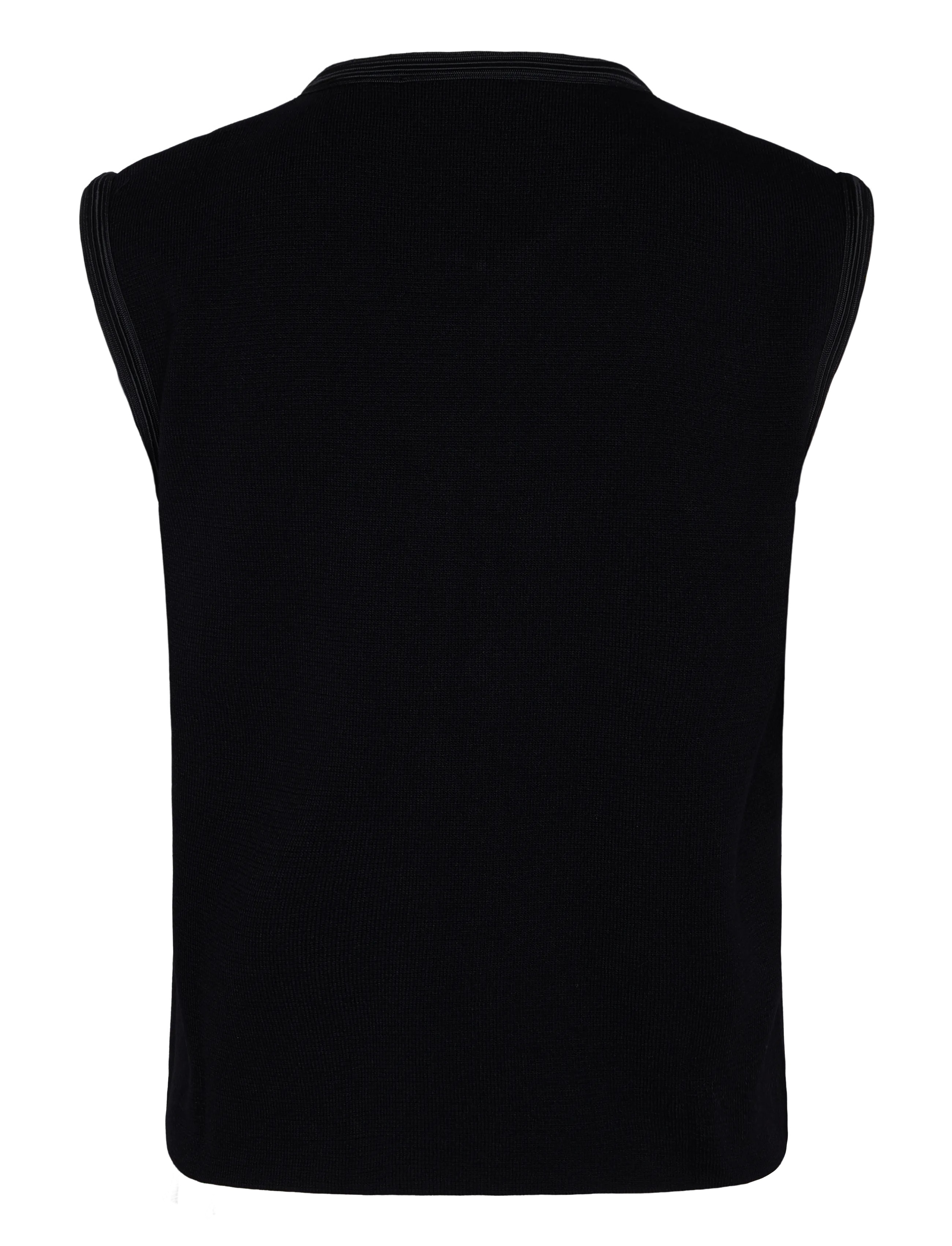 Mango - Knitted gilet with buttons - strikveste - black - 2