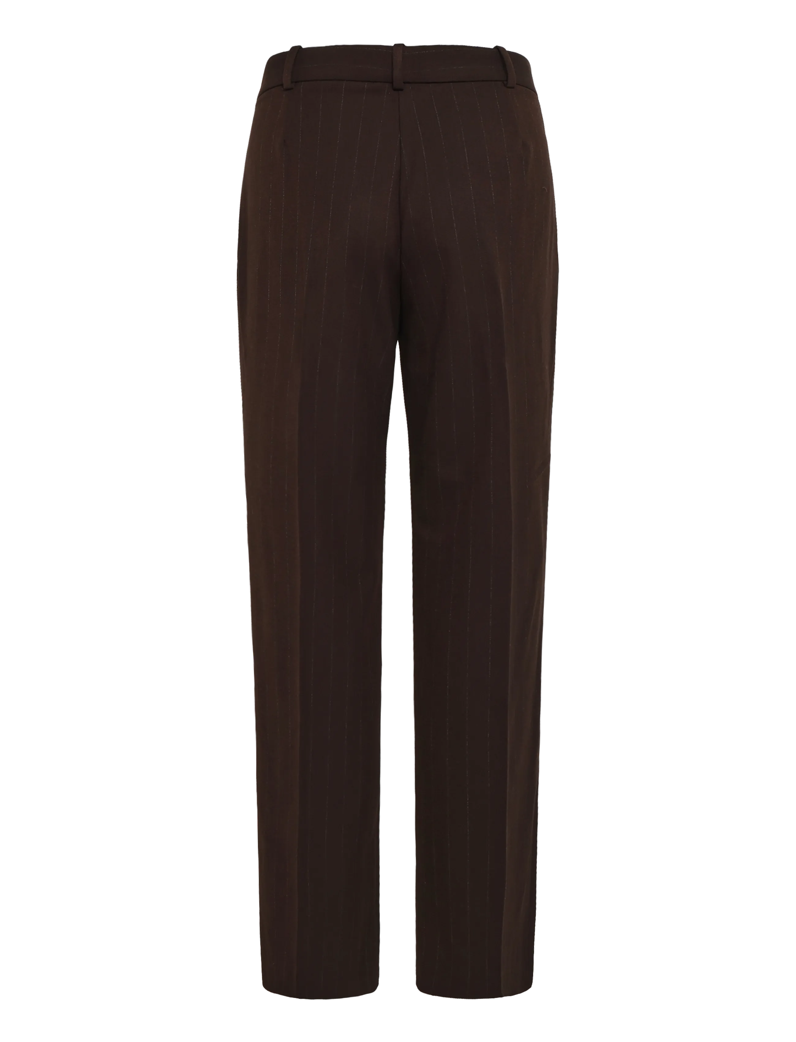 Mango - Pinstripe suit trousers - raka byxor - brown - 2
