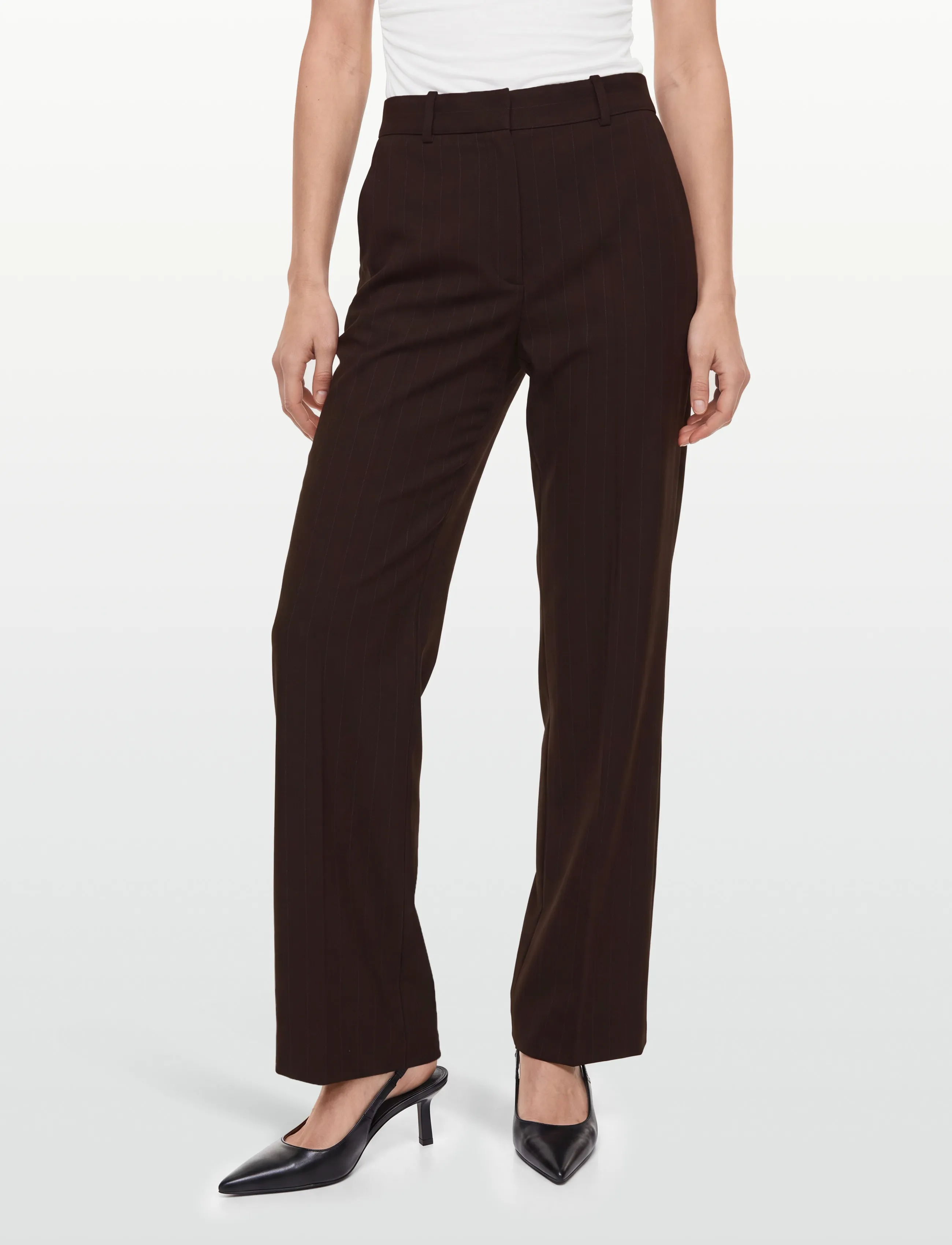 MANGO Straight-Fit Suit Trousers chinos dam – bild 2