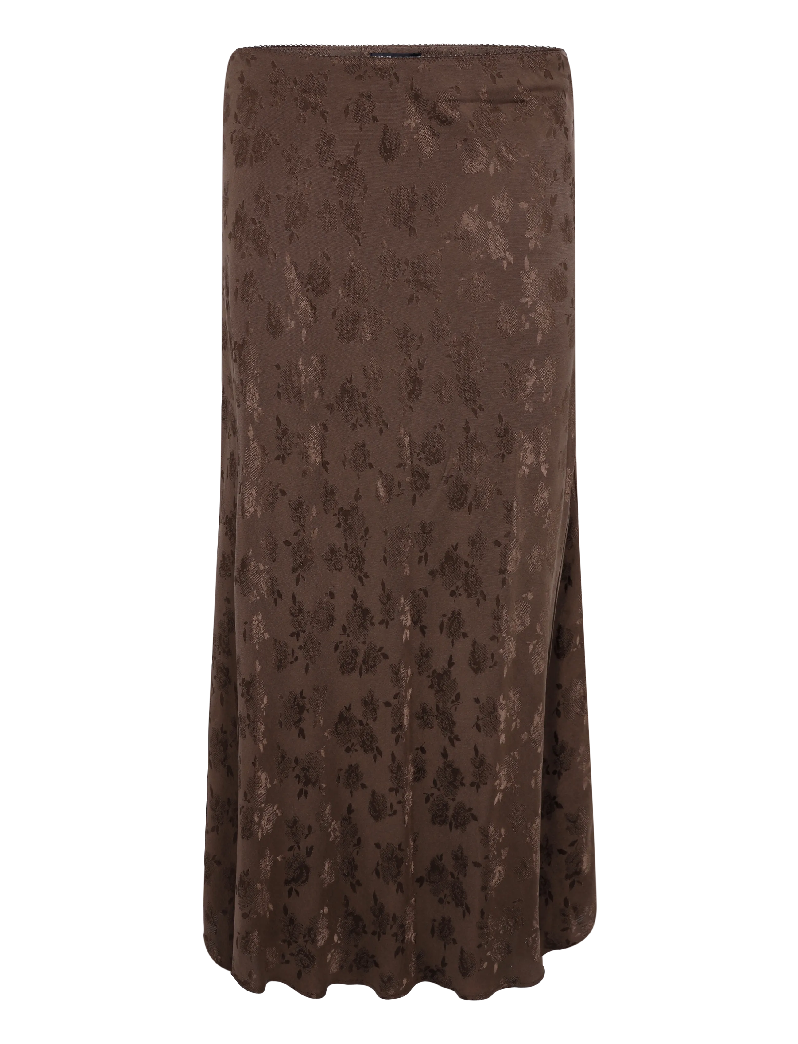 Mango Jacquard flared skirt - Tøj - BROWN / brown