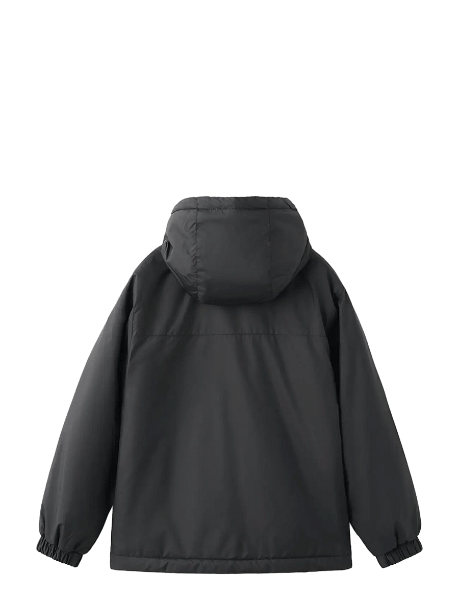 Mango - Hood puffer coat - quiltede jakker - black - 1