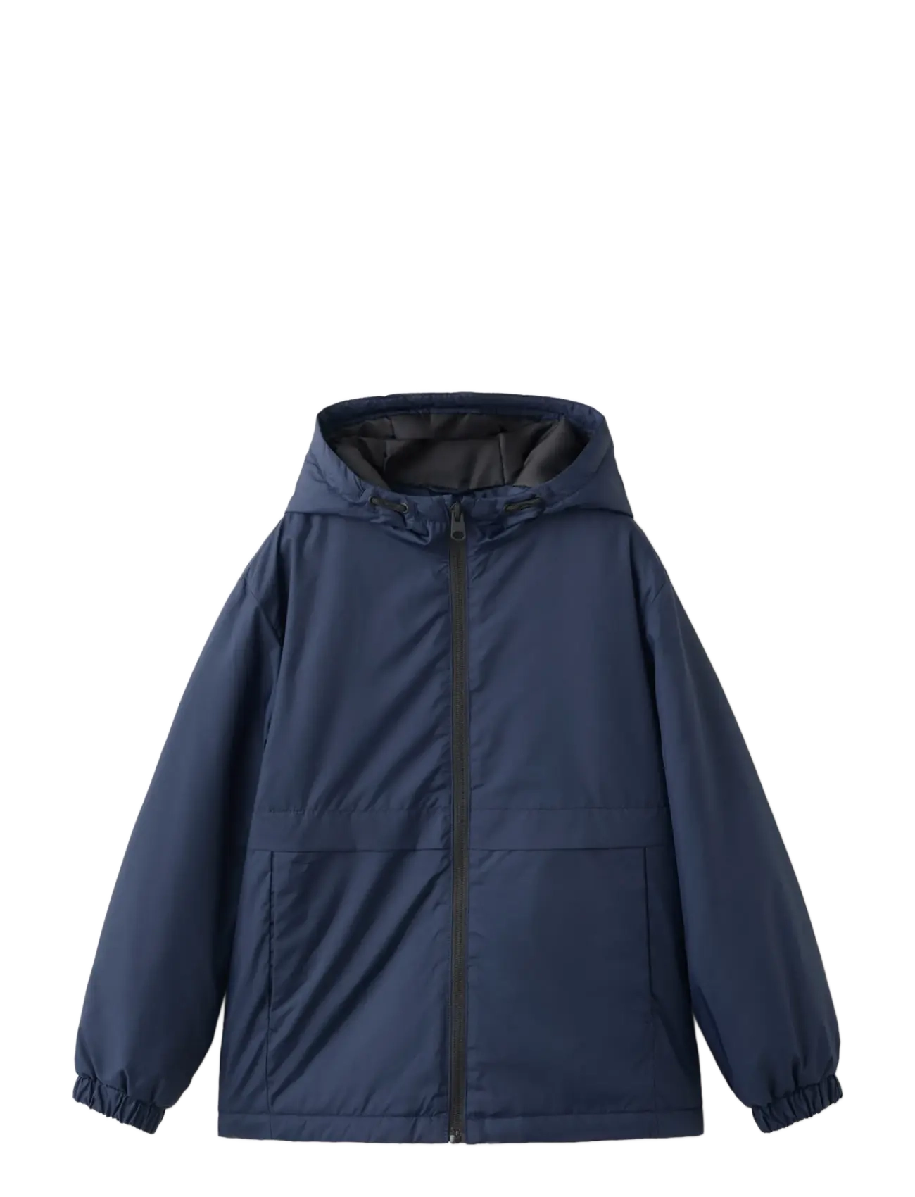 Mango Hood Puffer Coat, 10, Jackets & Coats, Marineblau - Padded, Kinder