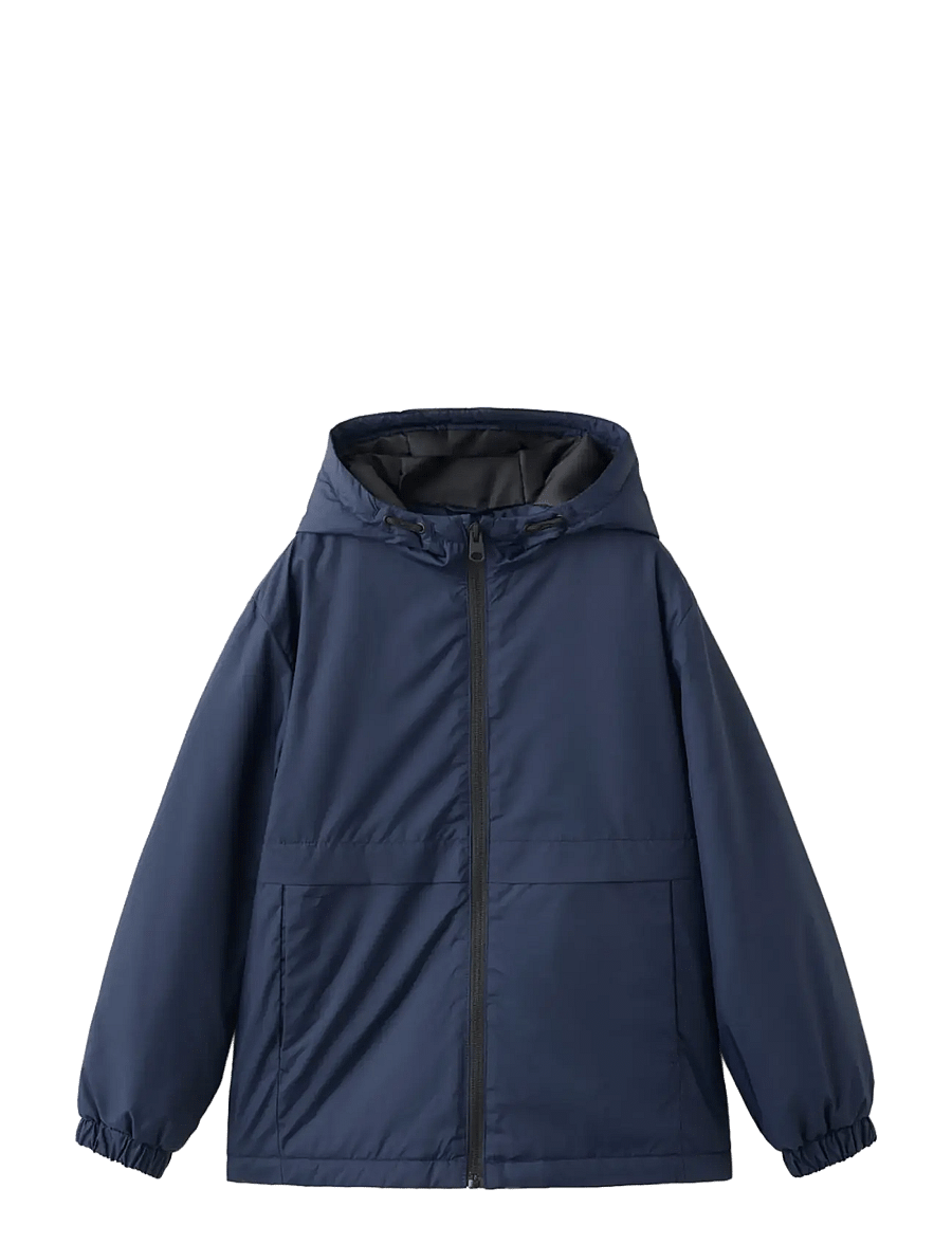 Mango - Hood puffer coat - tikkitakit - navy - 0