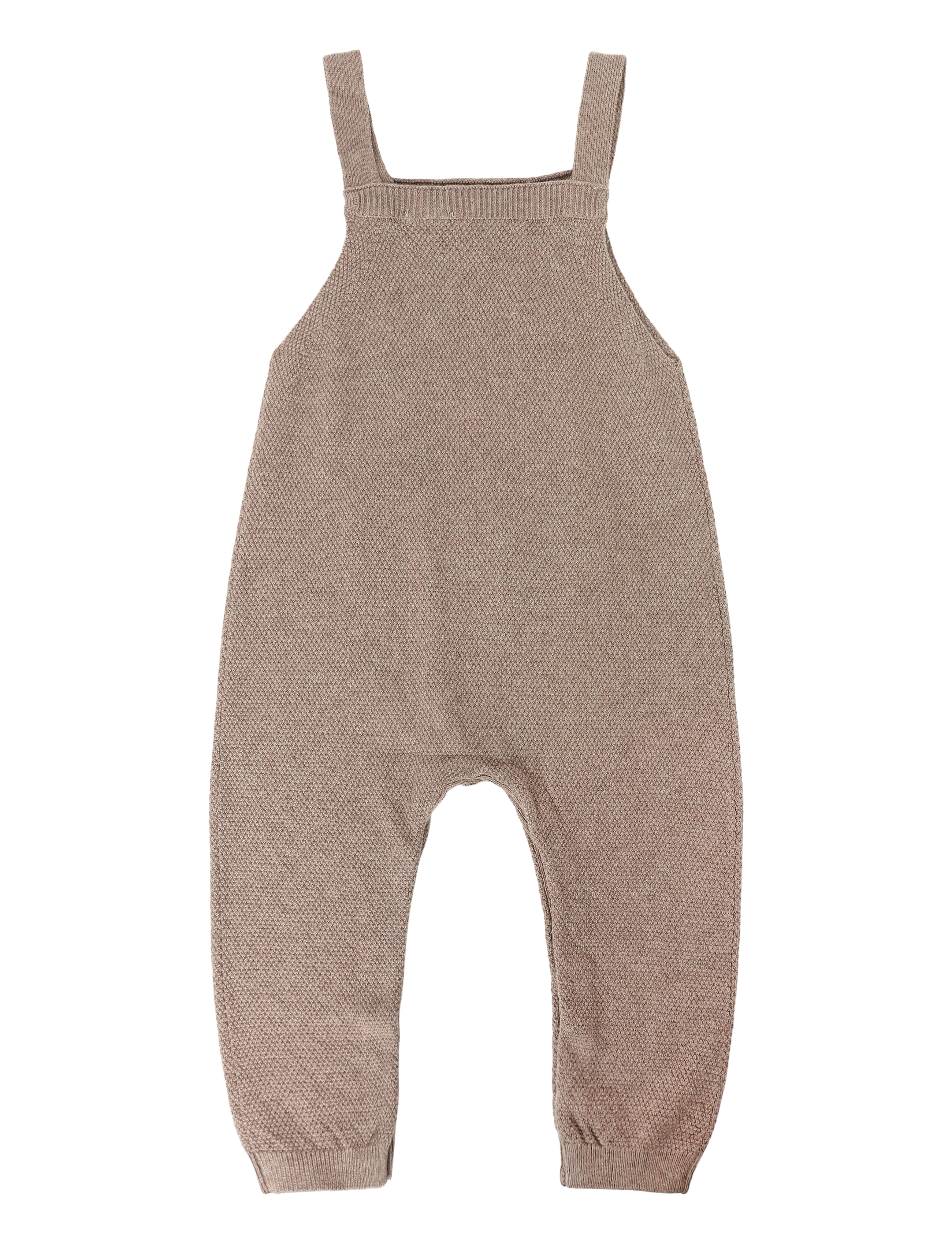 Mango - Long knitted dungarees - byxdress - medium brown - 1