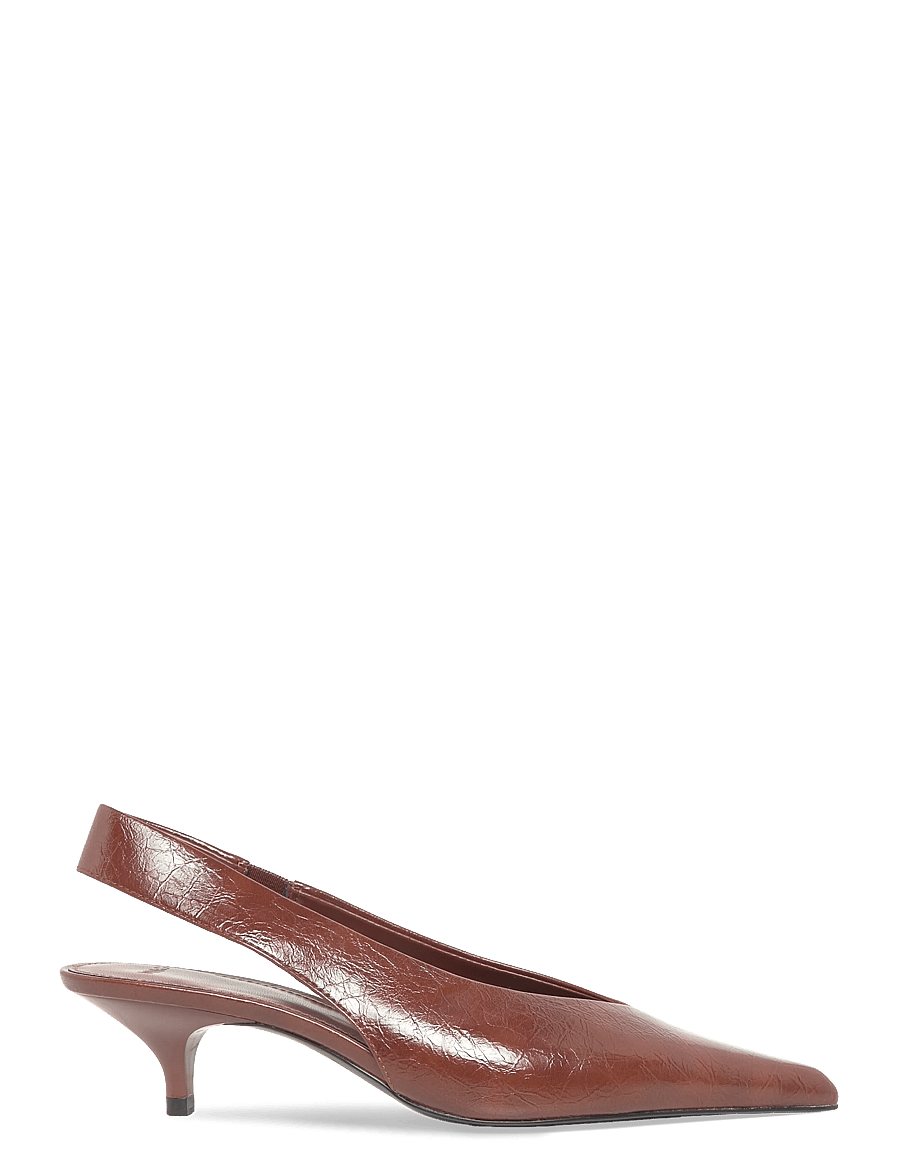Mango - Kitten heel pointed toe shoe - slingbacks med hæle - dark brown - 2
