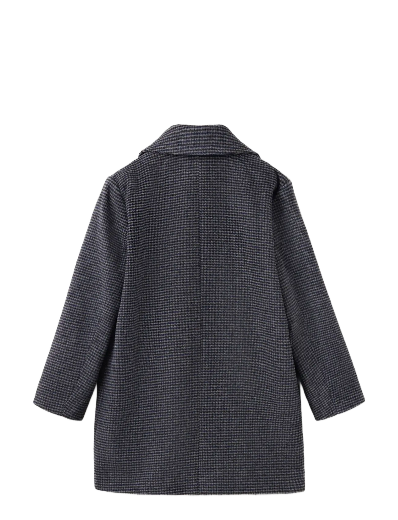 Mango - Long houndstooth coat - frakker - dark brown - 1