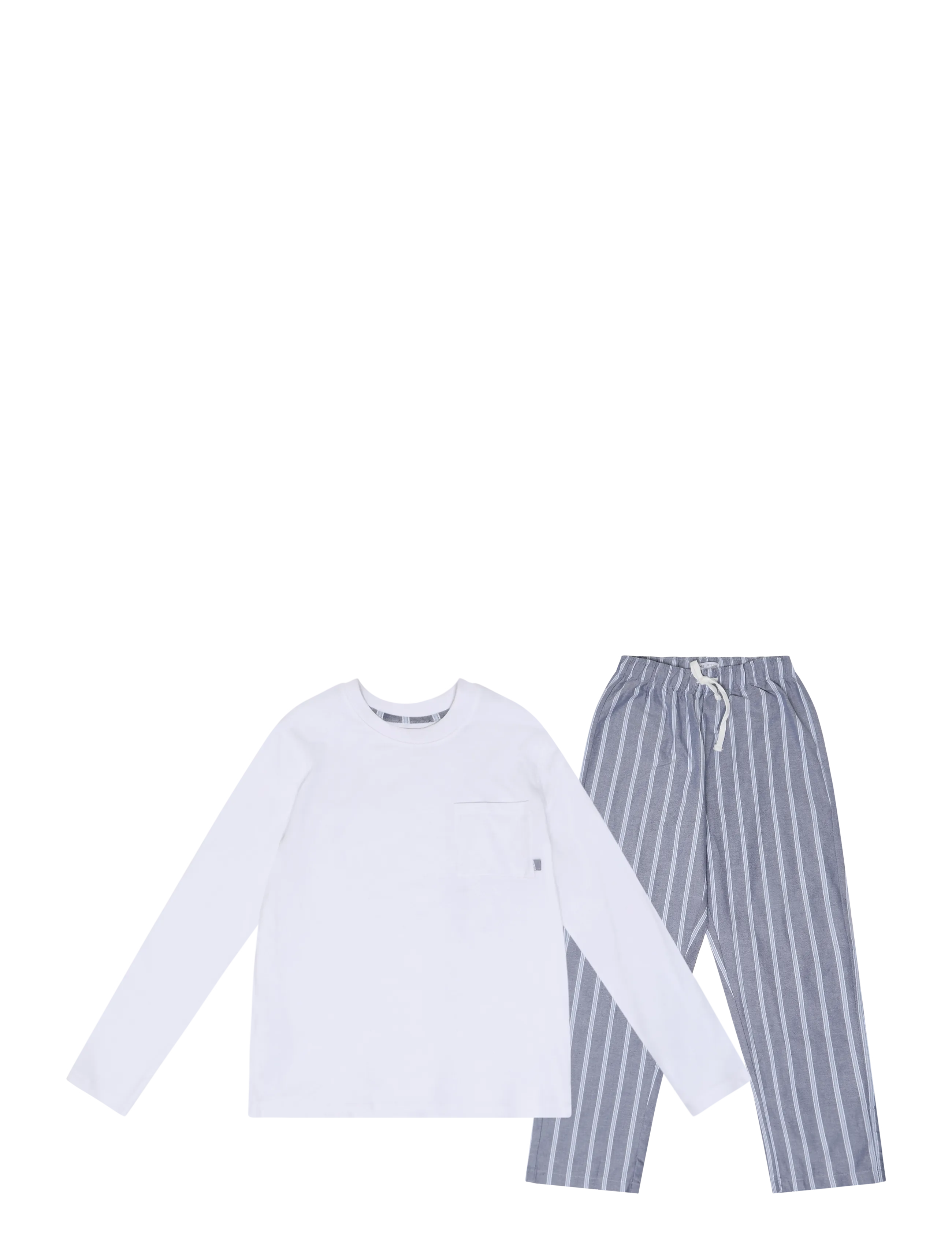 Mango Striped pyjama set - Pyjamasset - WHITE / white
