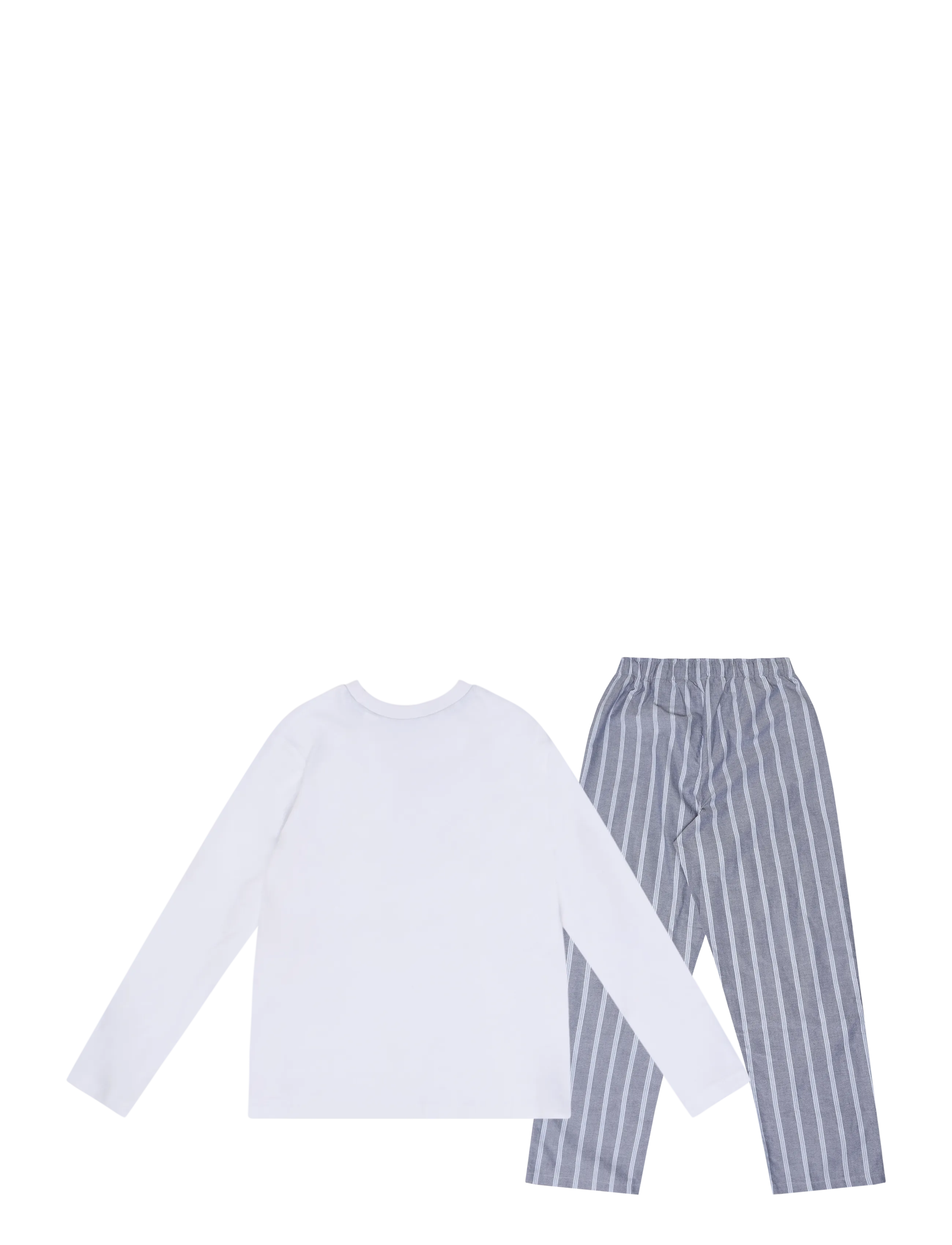Mango - Striped pyjama set - pyjamasset - white - 1