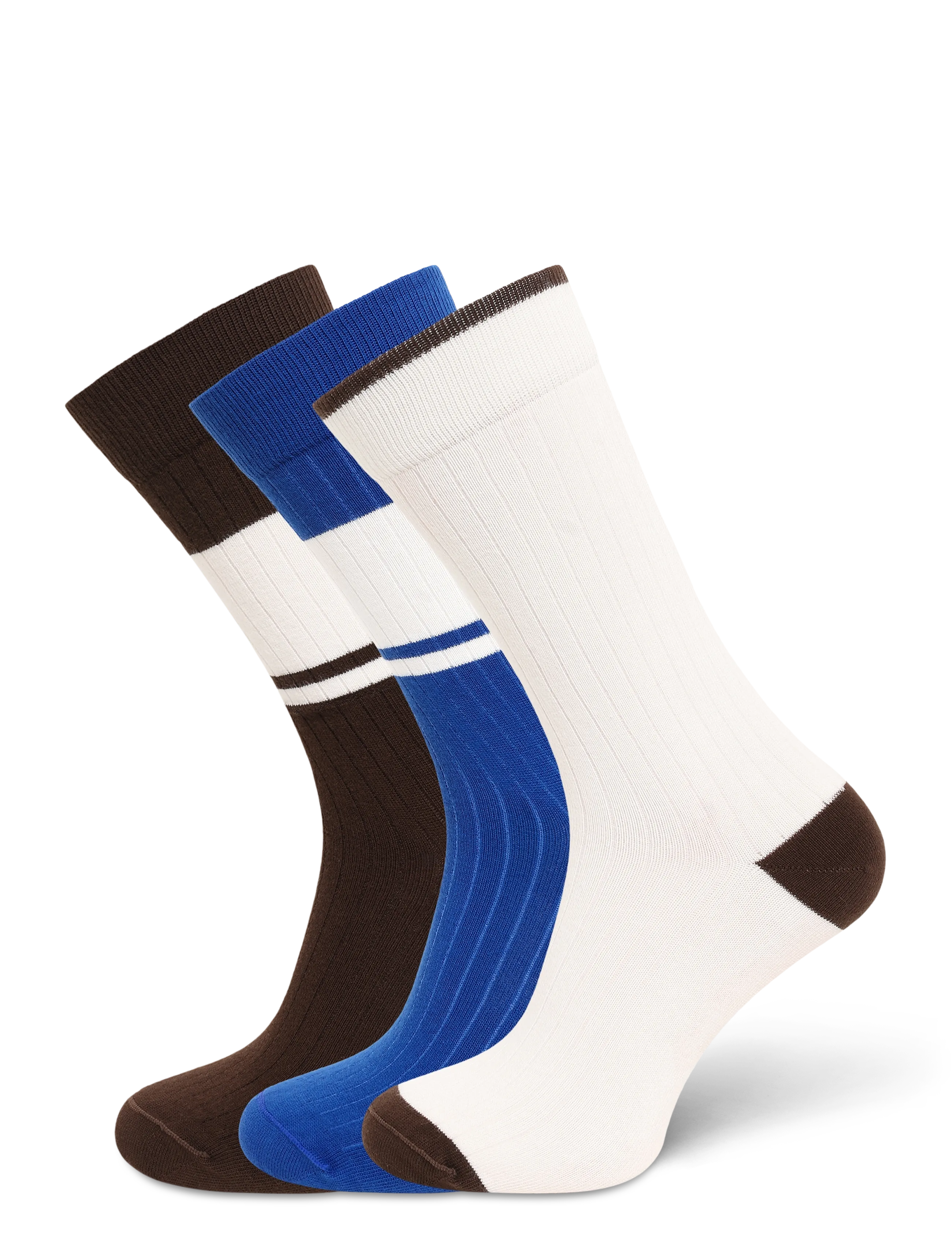 Mango 3 pack mixed socks - Säsongens färger - BROWN / brown