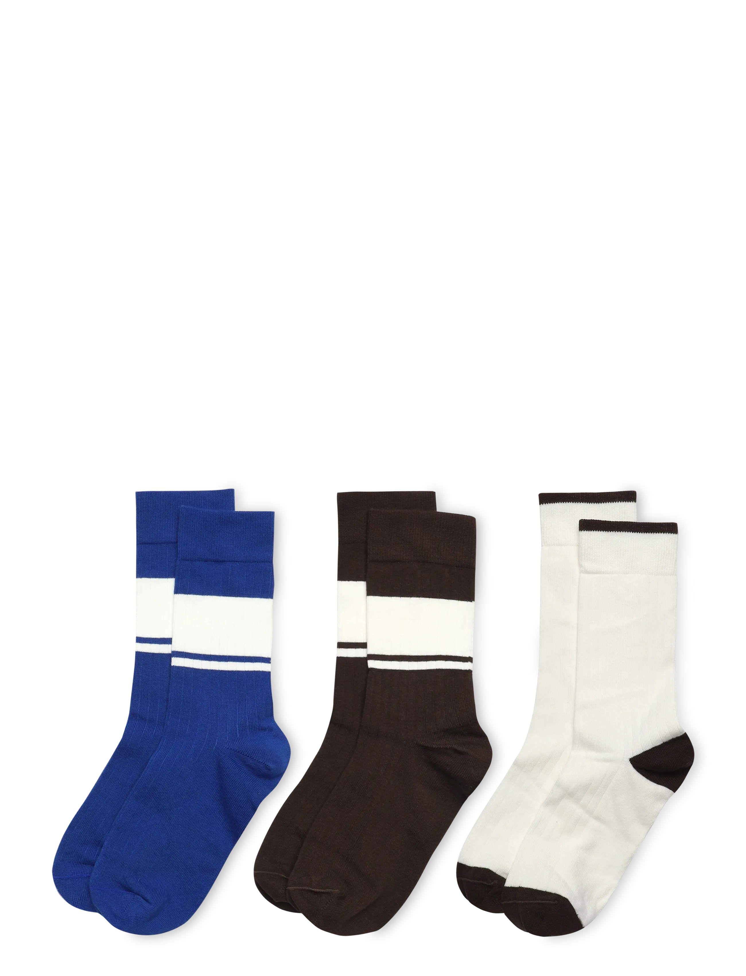 Mango - 3 pack mixed socks - vanliga strumpor - brown - 1