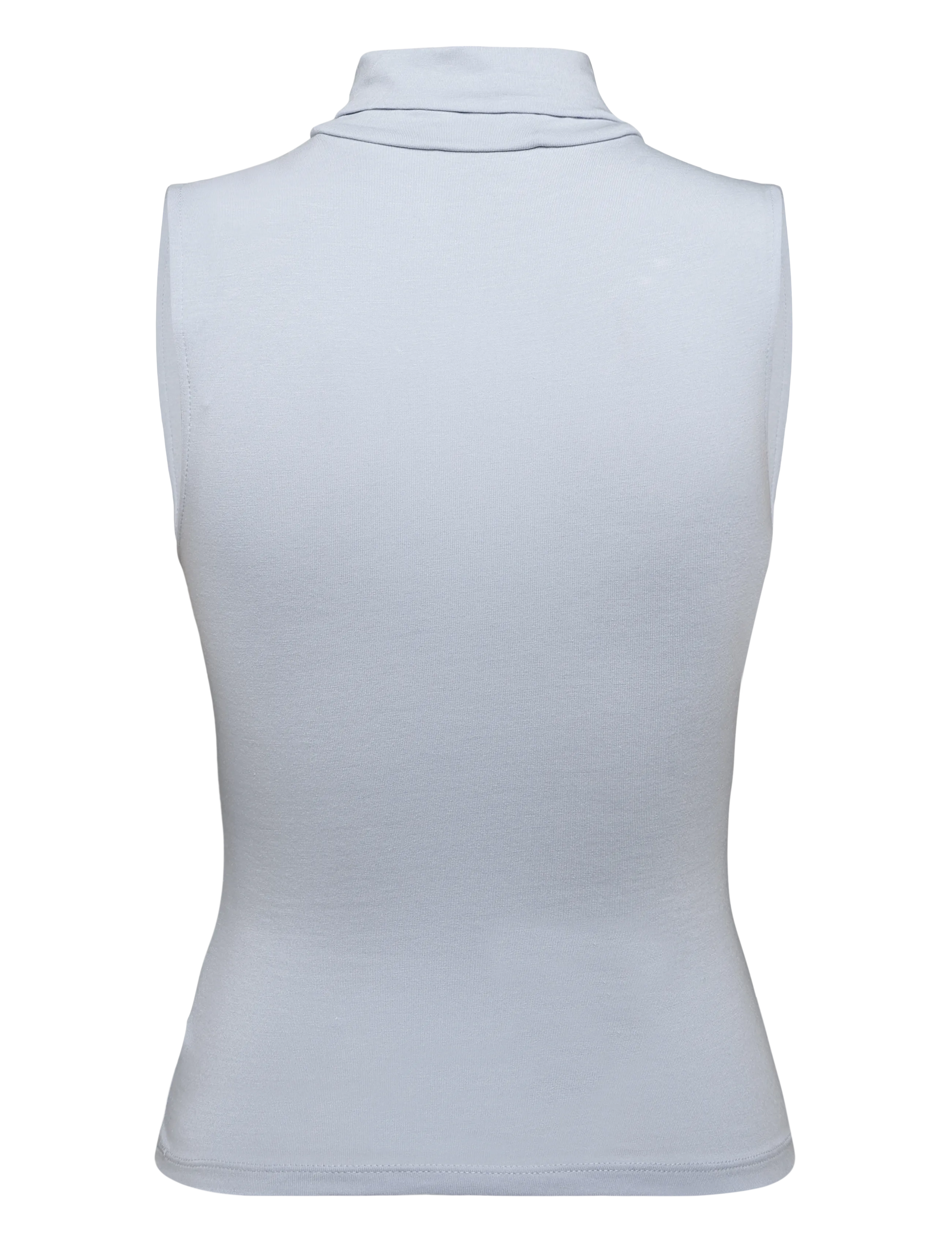 Mango - Sleeveless turtleneck top - rullekraver - lt-pastel blue - 1