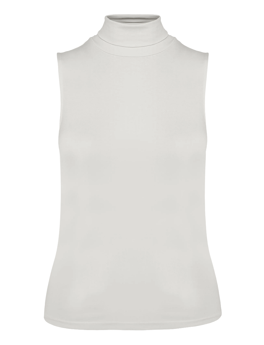 Mango - Sleeveless turtleneck top - polotröjor - natural white - 1
