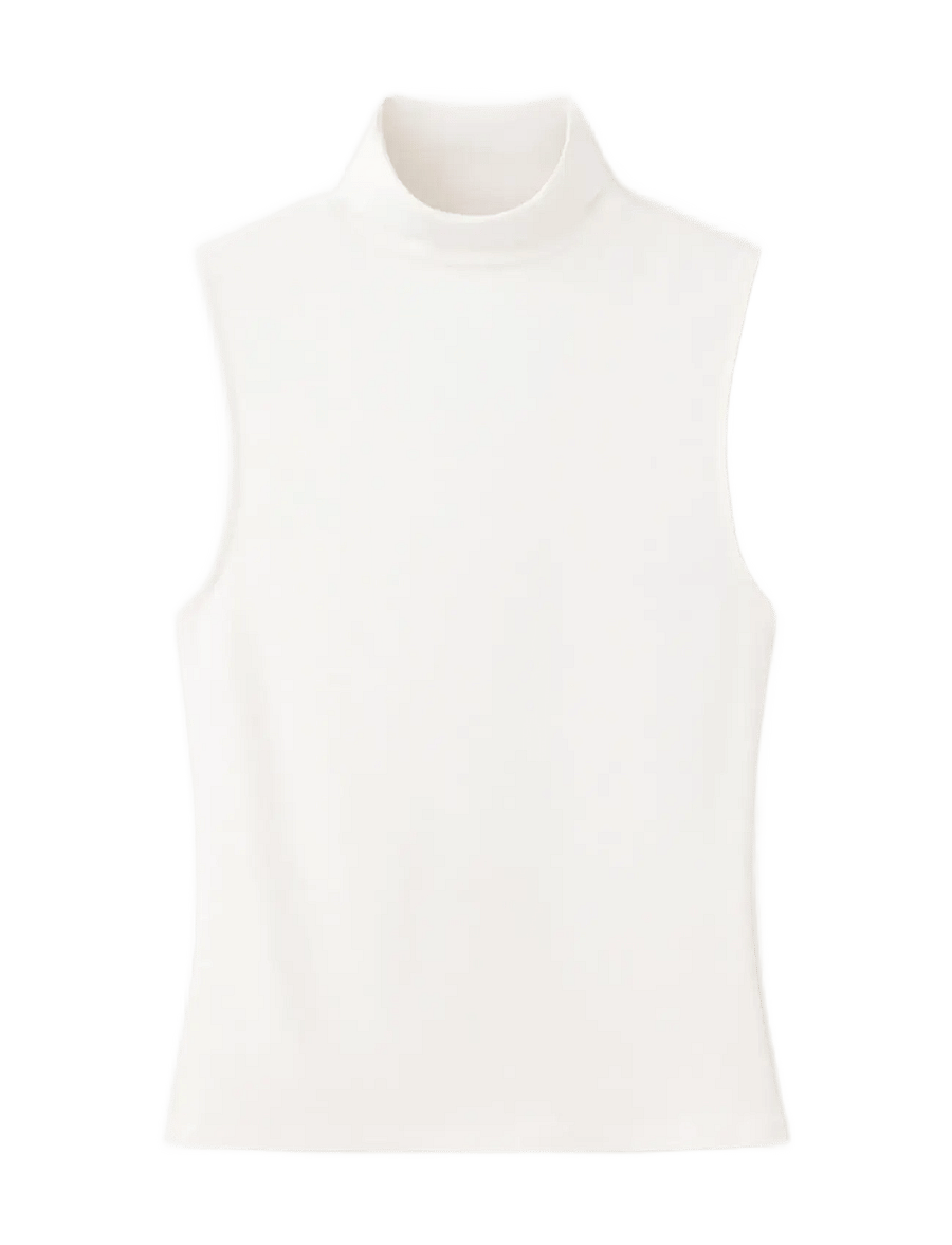 Mango - Sleeveless turtleneck top - rullekraver - natural white - 1