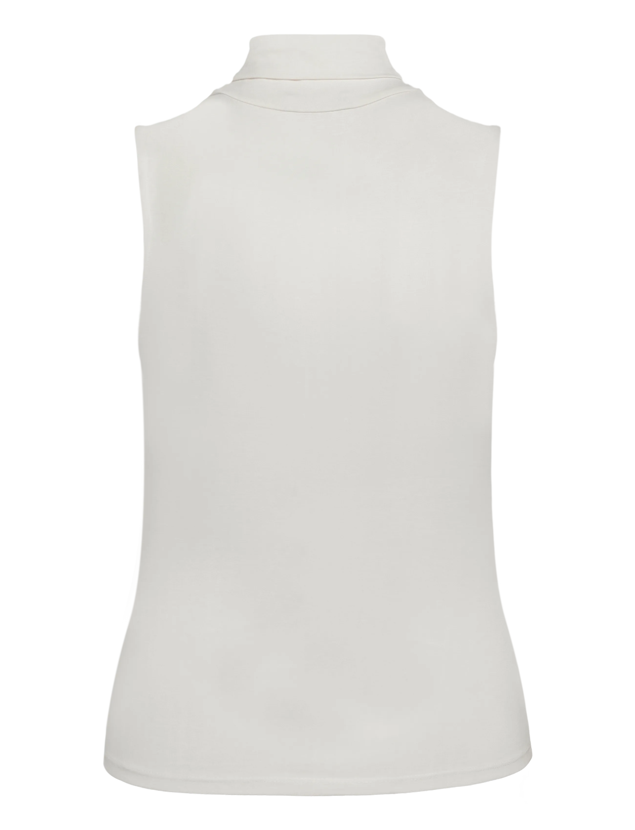 Mango - Sleeveless turtleneck top - polotröjor - natural white - 2