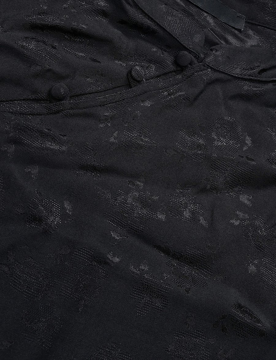 Mango - Jacquard top with strap neck - kortærmede bluser - charcoal - 2