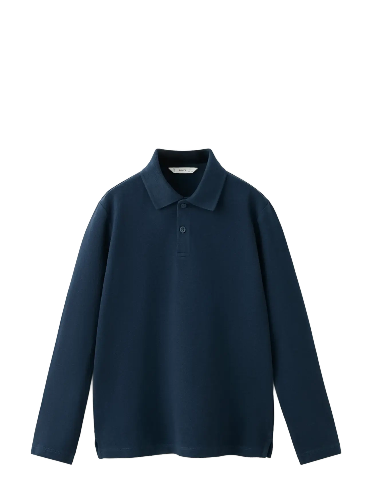 Mango Long Sleeves Cotton Polo, 11-12, Navy, Polo Skjorter > Langærmede Polo Shirts, Børn