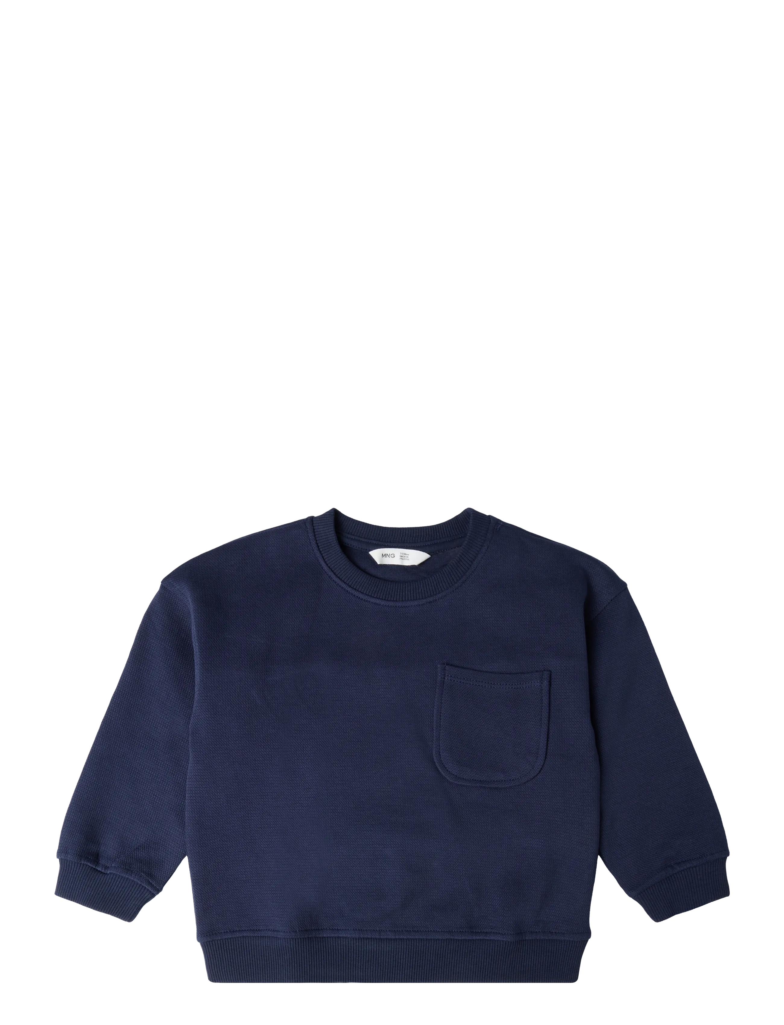 Mango Oversized sweatshirt with pocket - Tøj - NAVY / navy