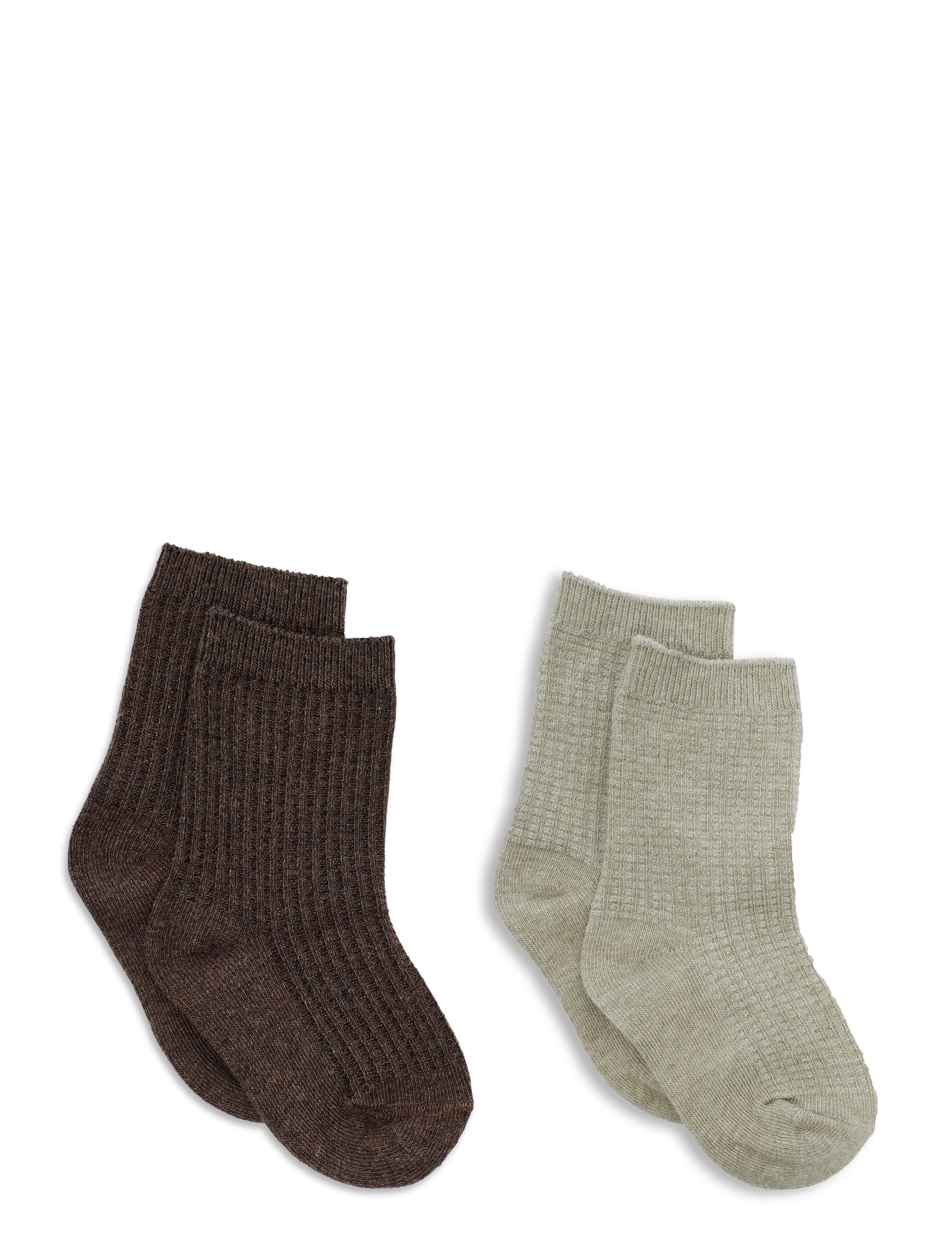 Mango - Pack of 2 cable-knit socks - bebisstrumpor - green - 1