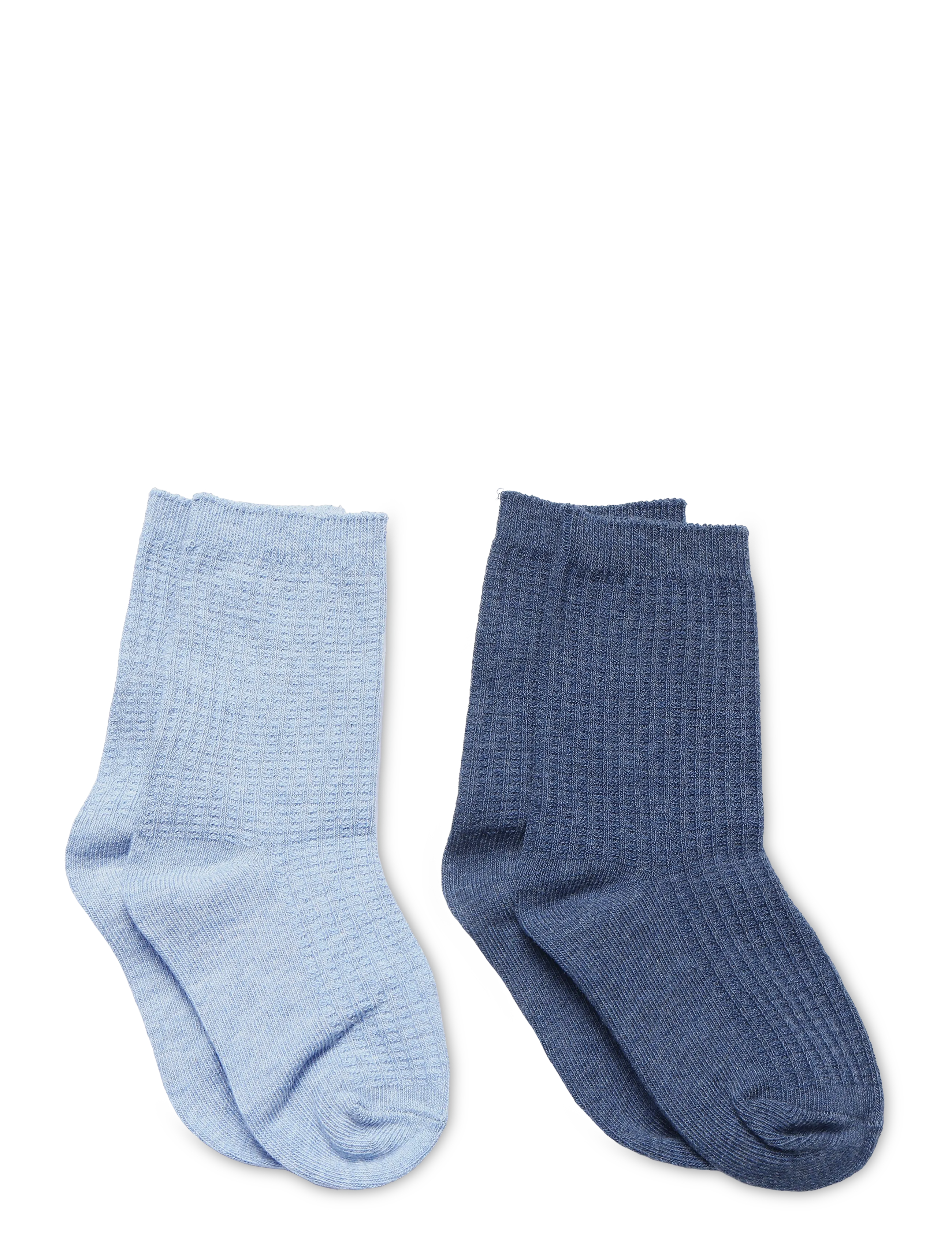 Mango - Pack of 2 cable-knit socks - bebisstrumpor - medium blue - 1
